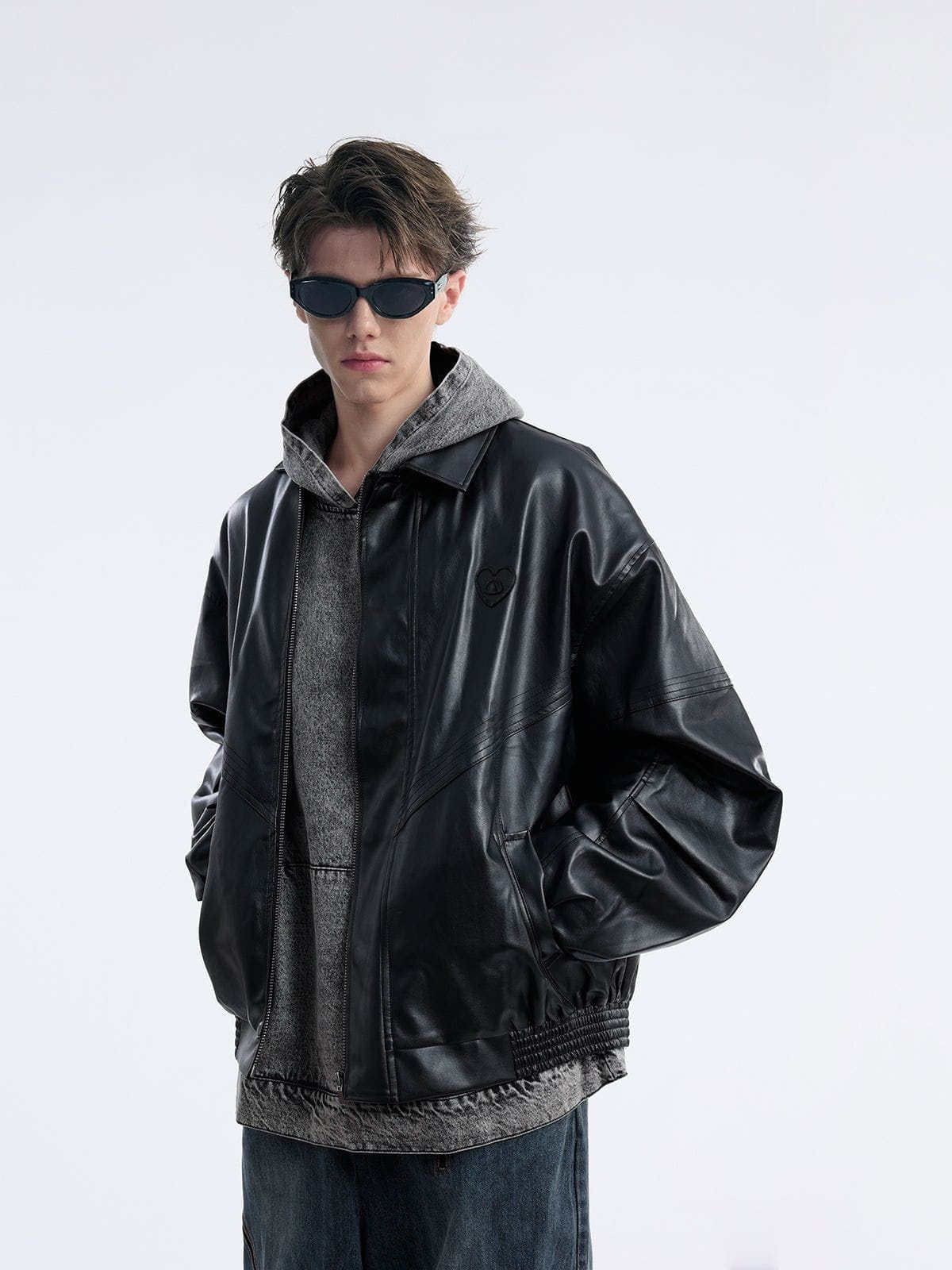 Alternative view of Aelfric Eden Leather Zip Up Jacket