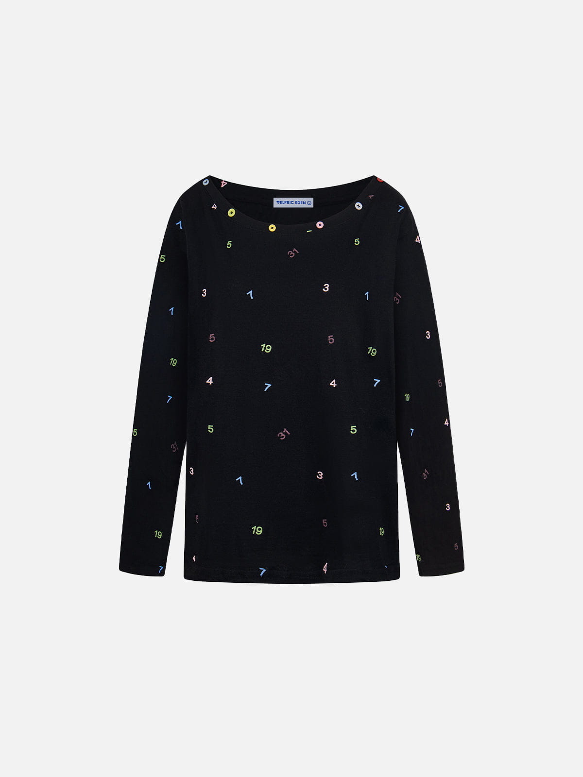 Aelfric Eden Boxy Number Print Long Sleeve Tee