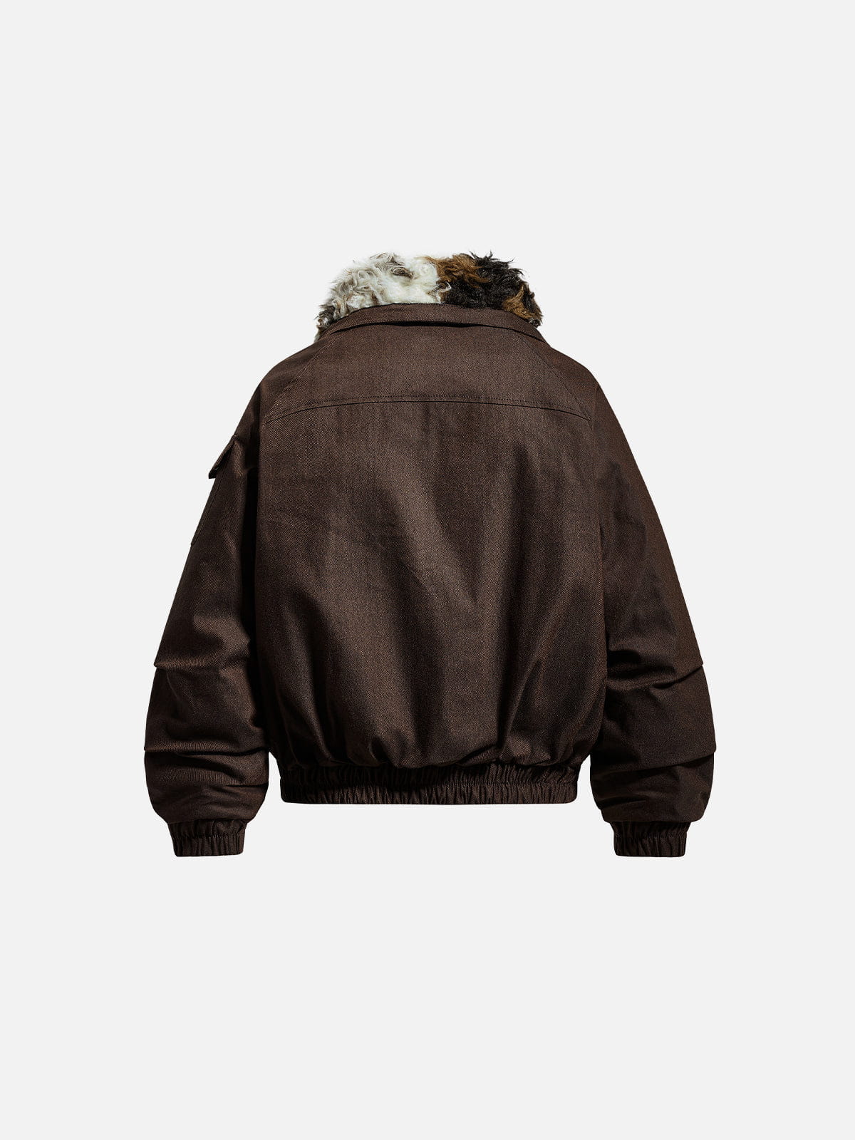 Alternative view of Aelfric Eden Asymmetric Faux Fur Collar Coat