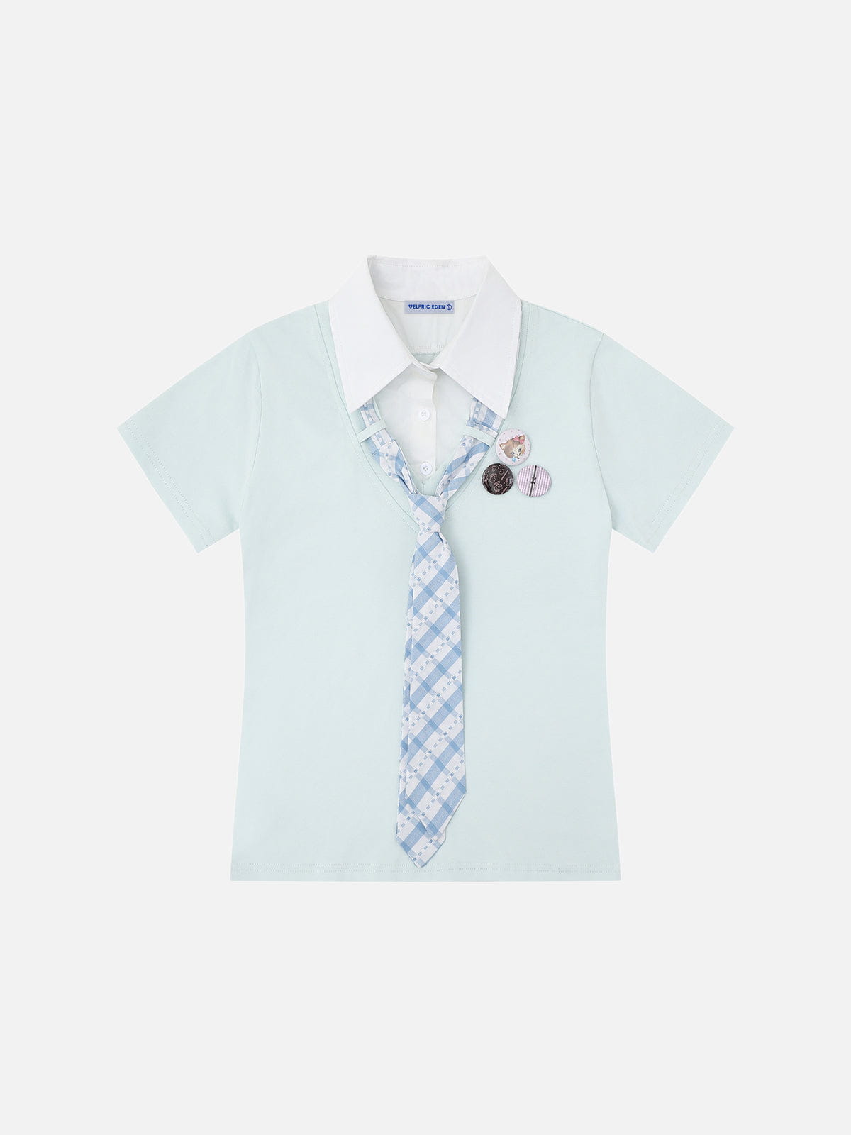Alternative view of Aelfric Eden Tie Badge Cropped Tee