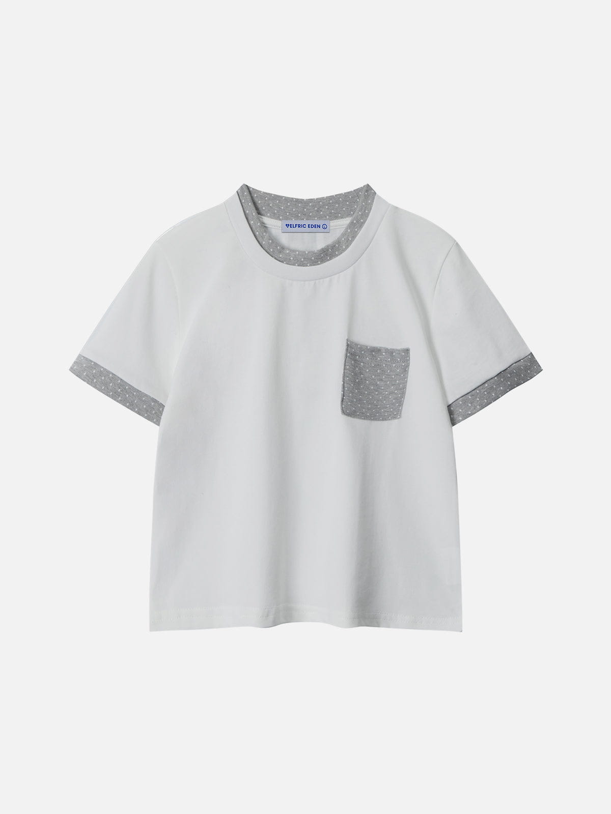 Alternative view of Aelfric Eden Polka Dot Contrast Pocket Tee