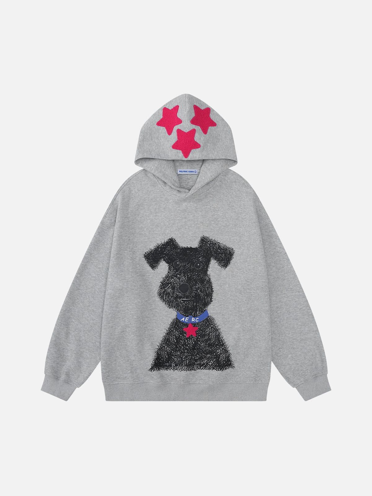 Alternative view of Aelfric Eden Graffiti Dog Graphic Oversized Hoodie