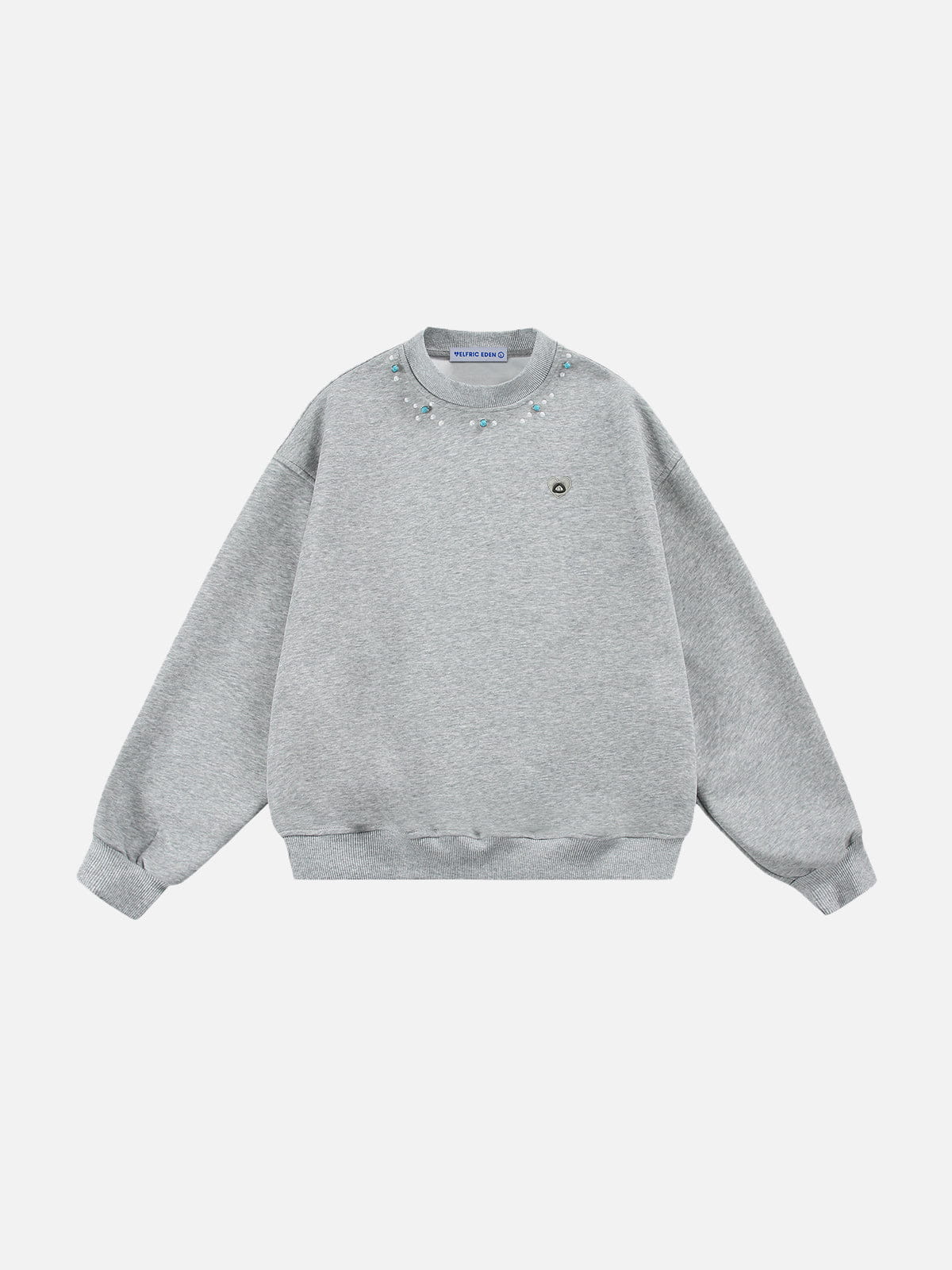 Aelfric Eden Turquoise Stud Collar Sweatshirt