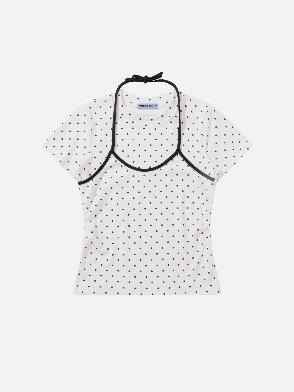 Aelfric Eden Polka Dot Halter Layered Baby Tee