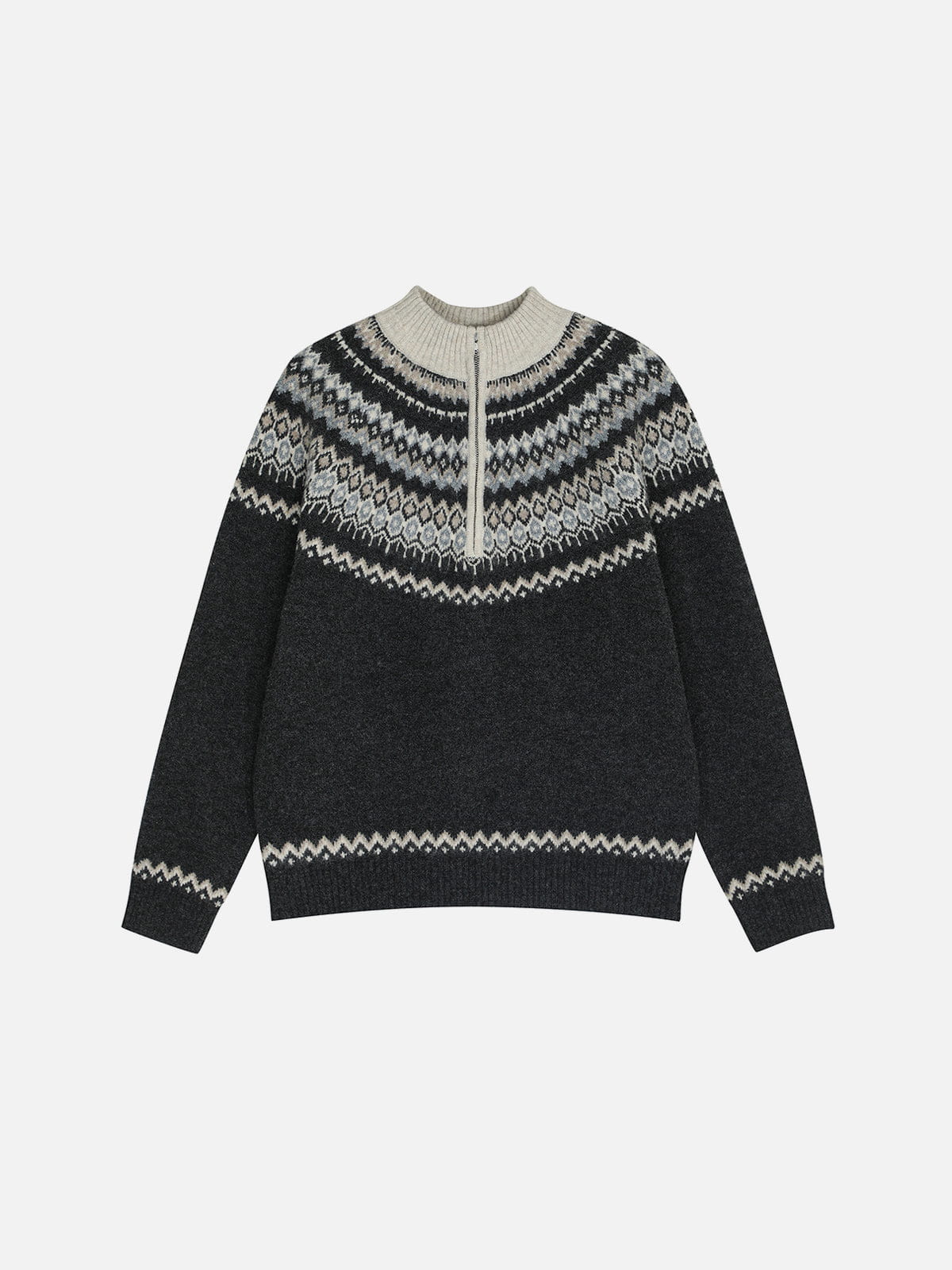 Alternative view of Aelfric Eden Fair Isle Half-Zip Sweater