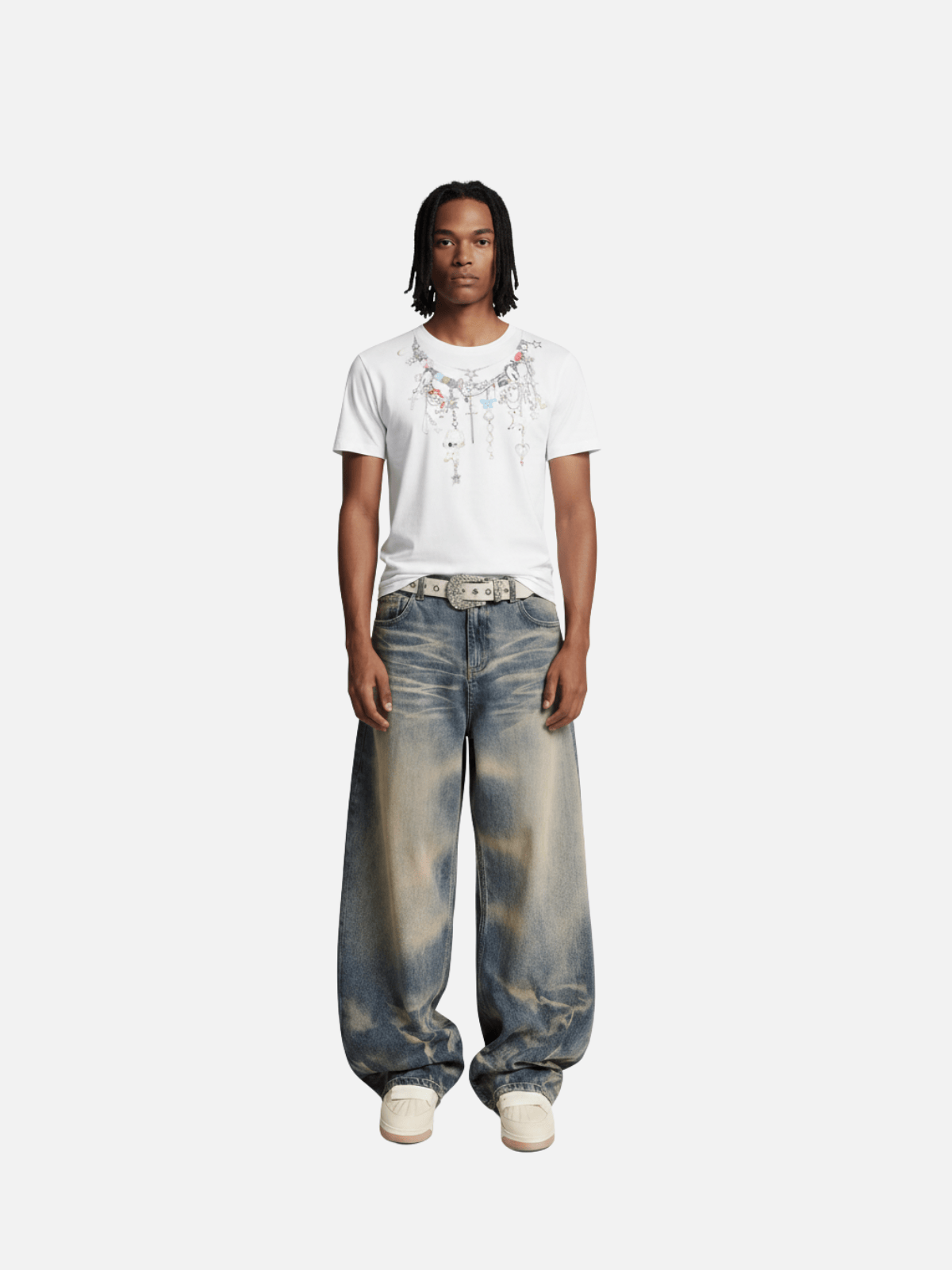 Aelfric Eden Boxy Charm Necklace Graphic Tee