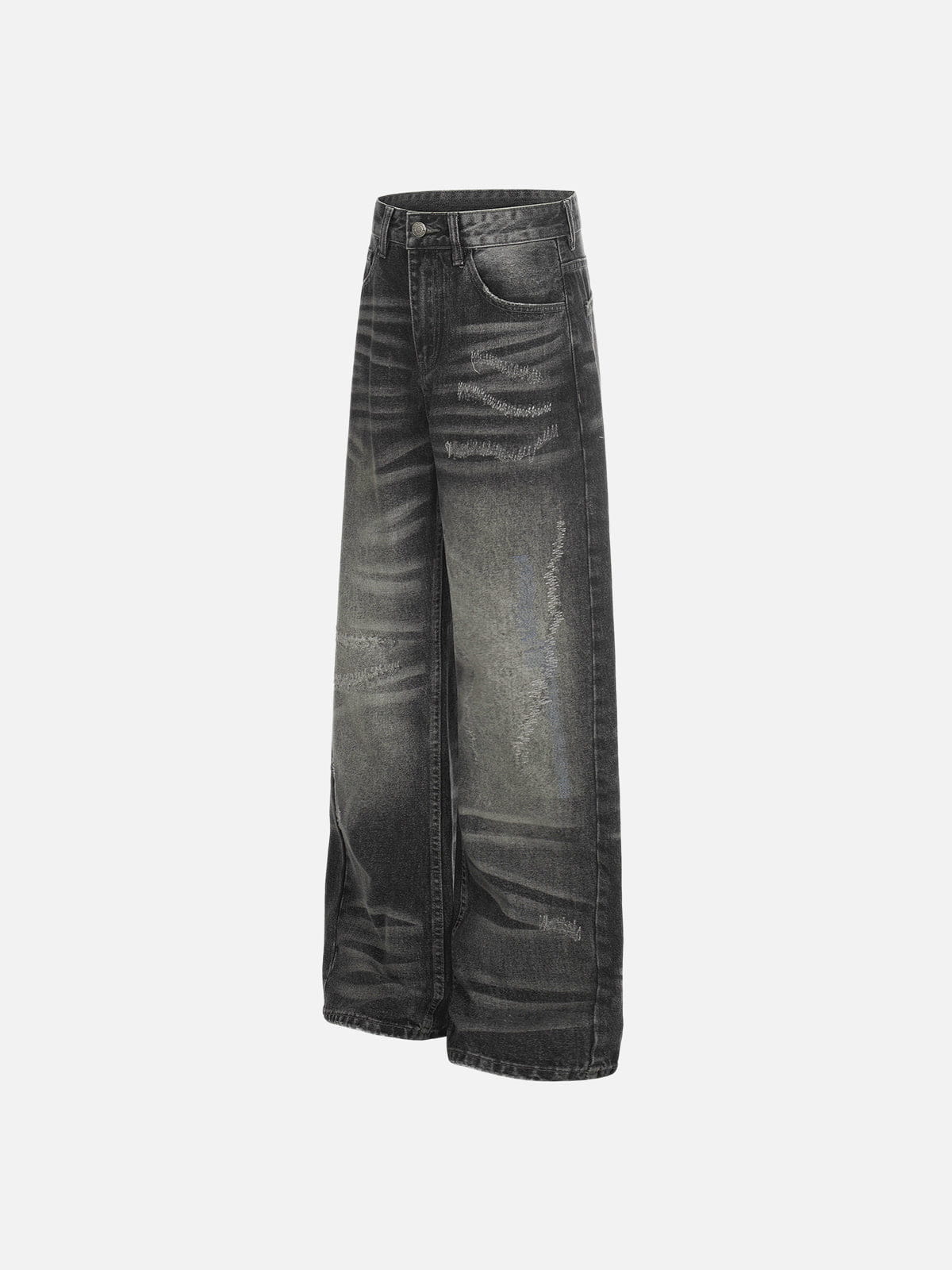 Alternative view of Aelfric Eden Distressed Washed Baggy Jeans