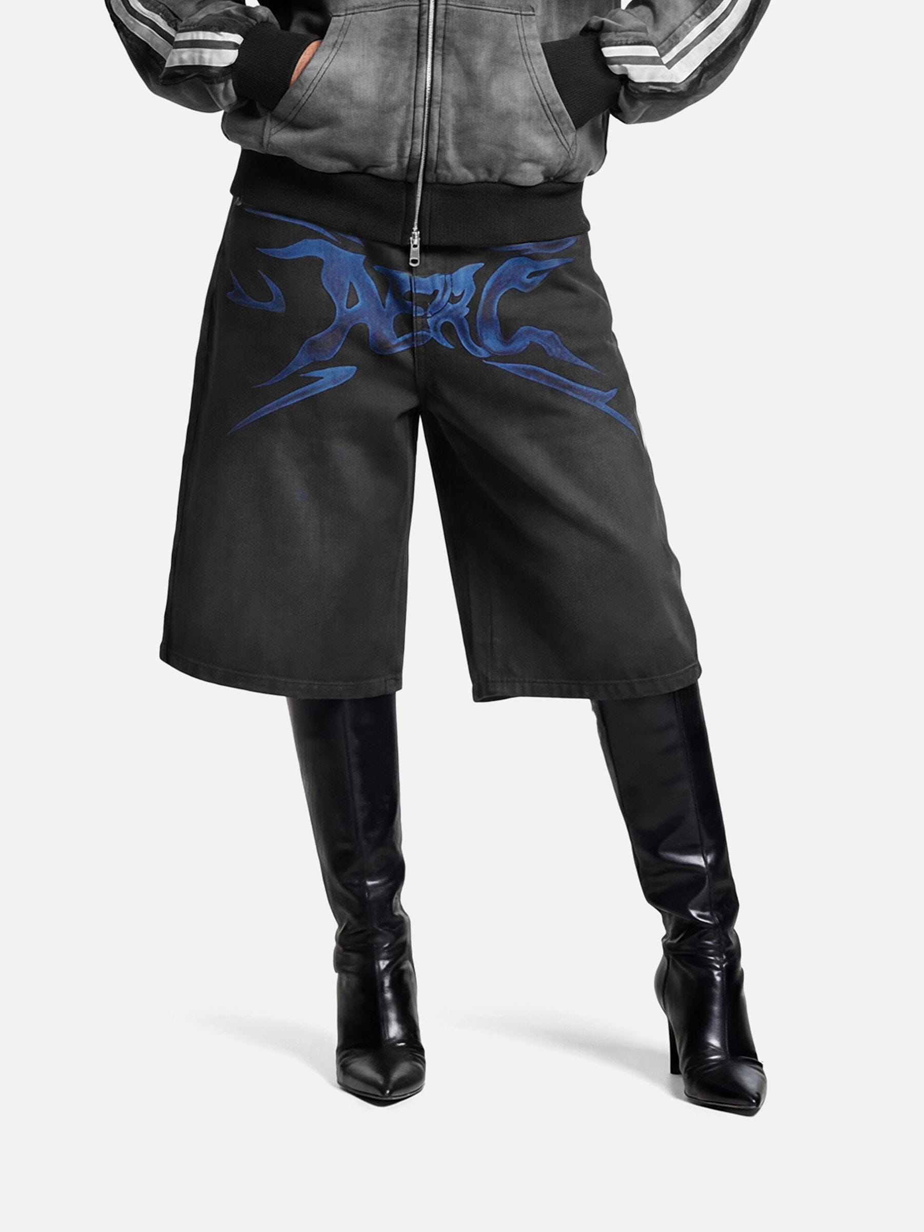 Alternative view of Aelfric Eden Flame Graphic Jorts