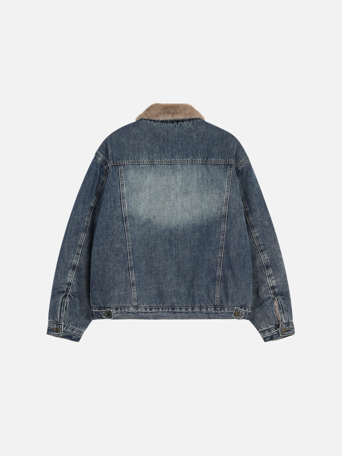 Alternative view of Aelfric Eden Faux Fur Collar Denim Coat