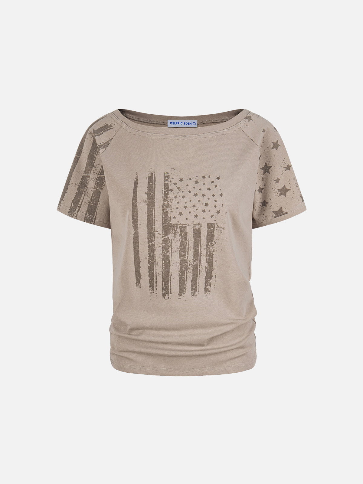 Alternative view of Aelfric Eden Flag Star Off-The-Shoulder Tee