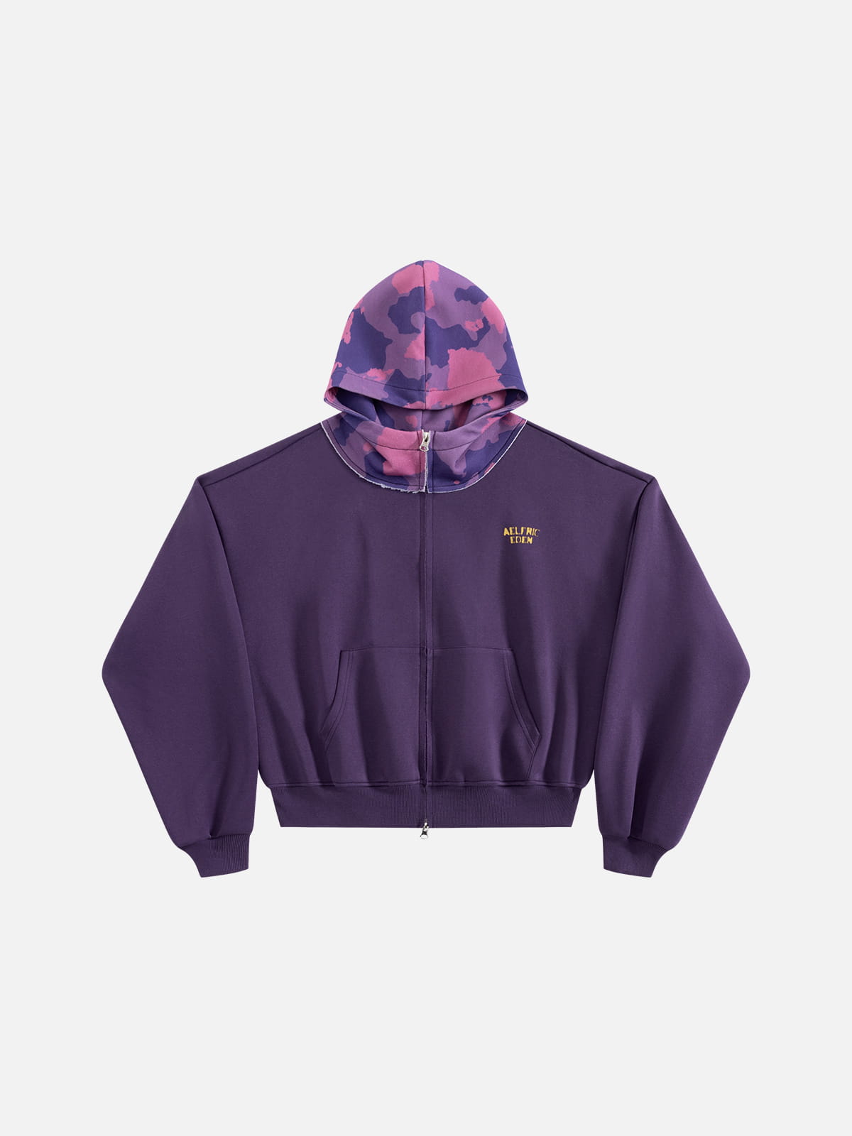 Alternative view of [Pre-Order] Aelfric Eden Boxy Camo Hood Zip Up Hoodie