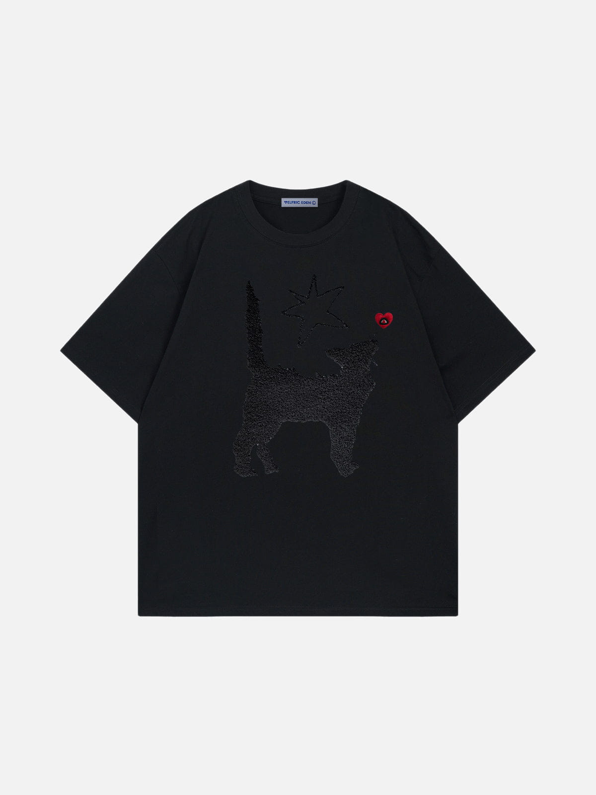 Alternative view of Aelfric Eden Fuzzy Cat Star Tee