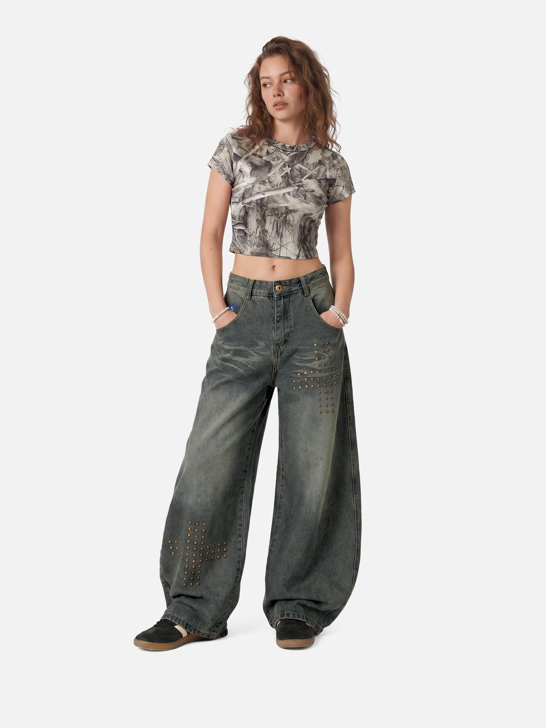 Aelfric Eden Camo Forest Cropped Baby Tee