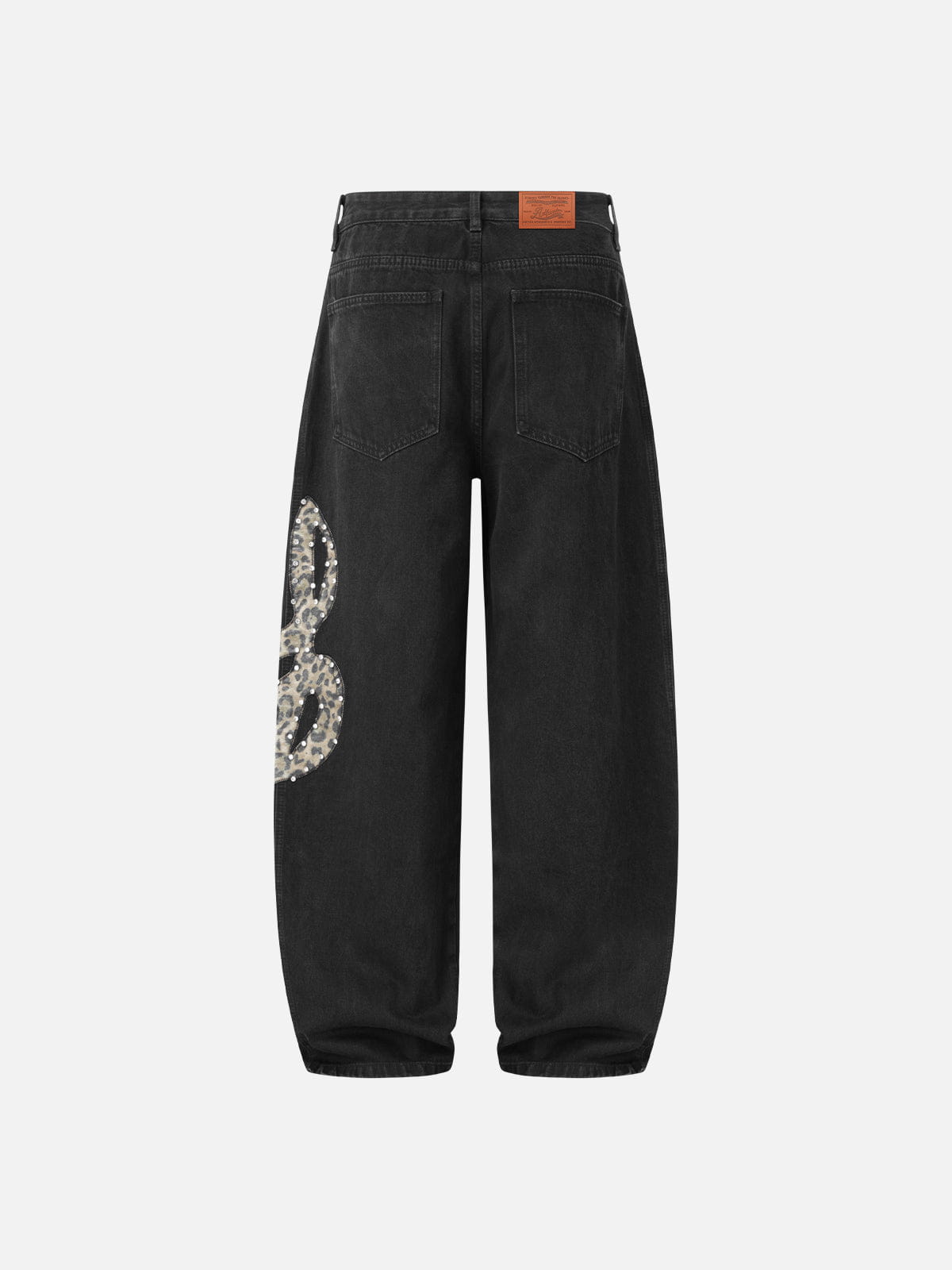Alternative view of Aelfric Eden Leopard Rhinestone Baggy Jeans