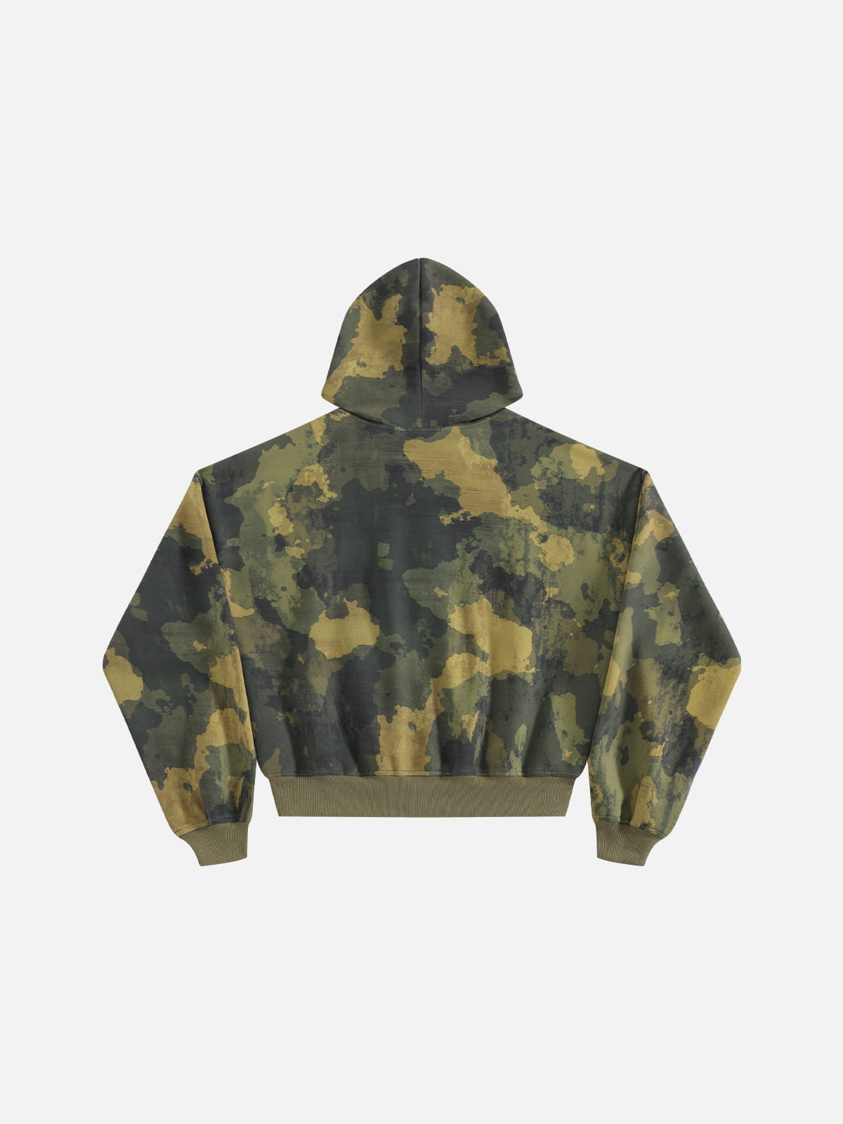 Alternative view of Aelfric Eden Boxy Camo Embroidered Zip Up Hoodie