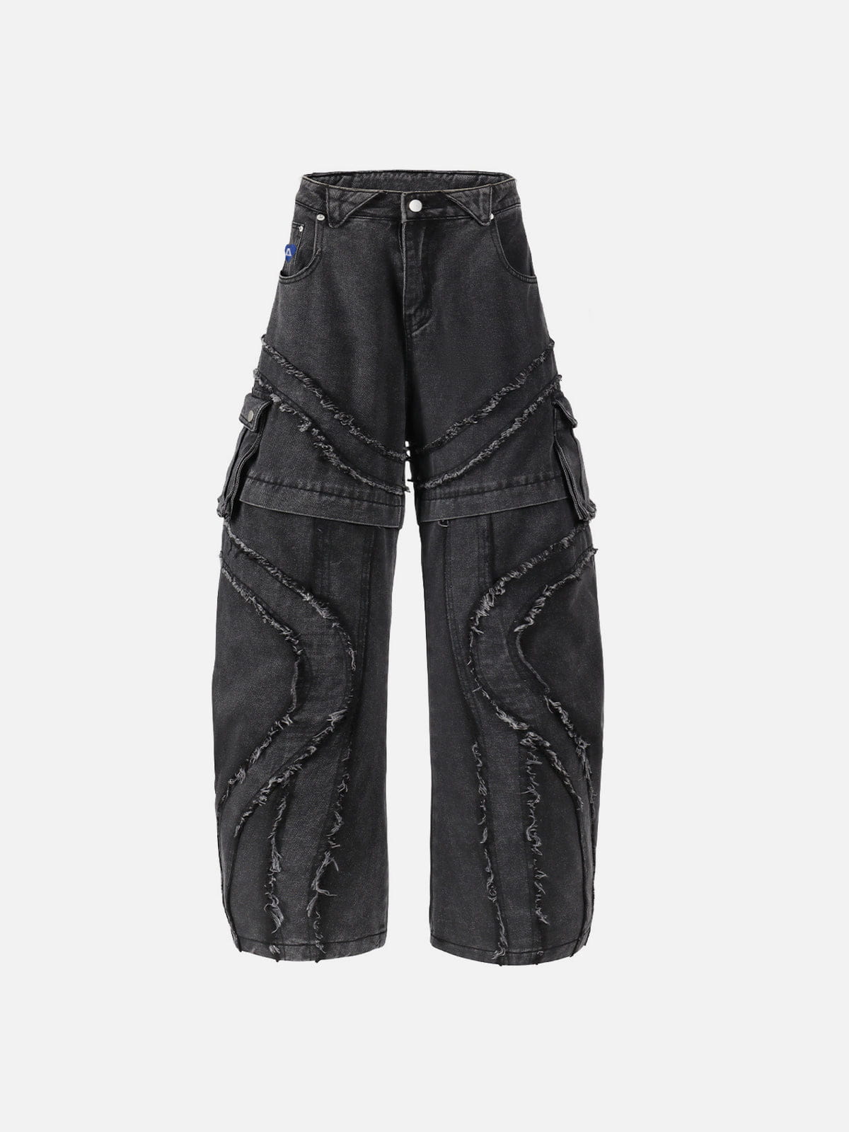 Alternative view of Aelfric Eden Wave Panel Baggy Barrel Jeans