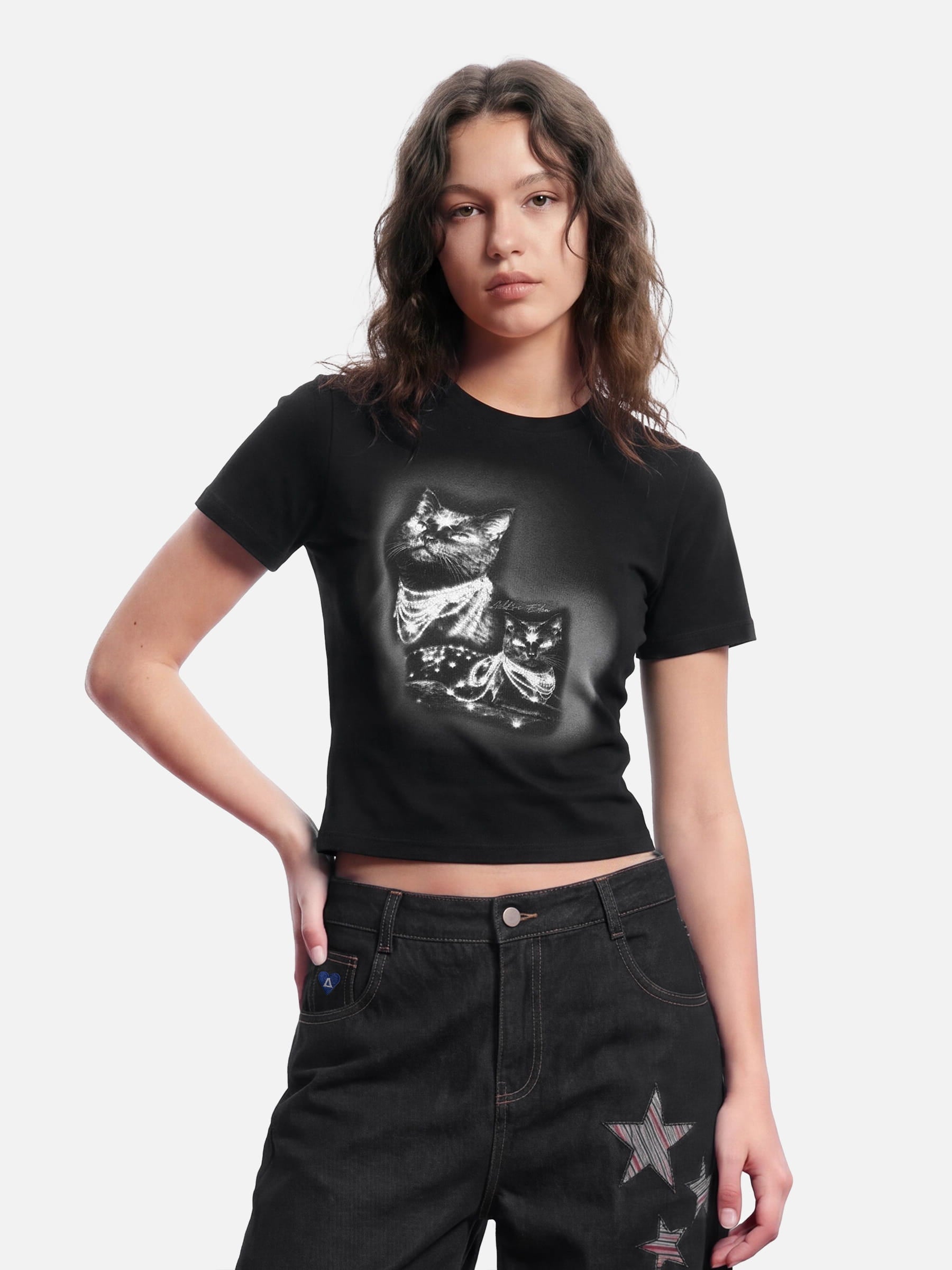 Aelfric Eden Cat Graphic Baby Tee