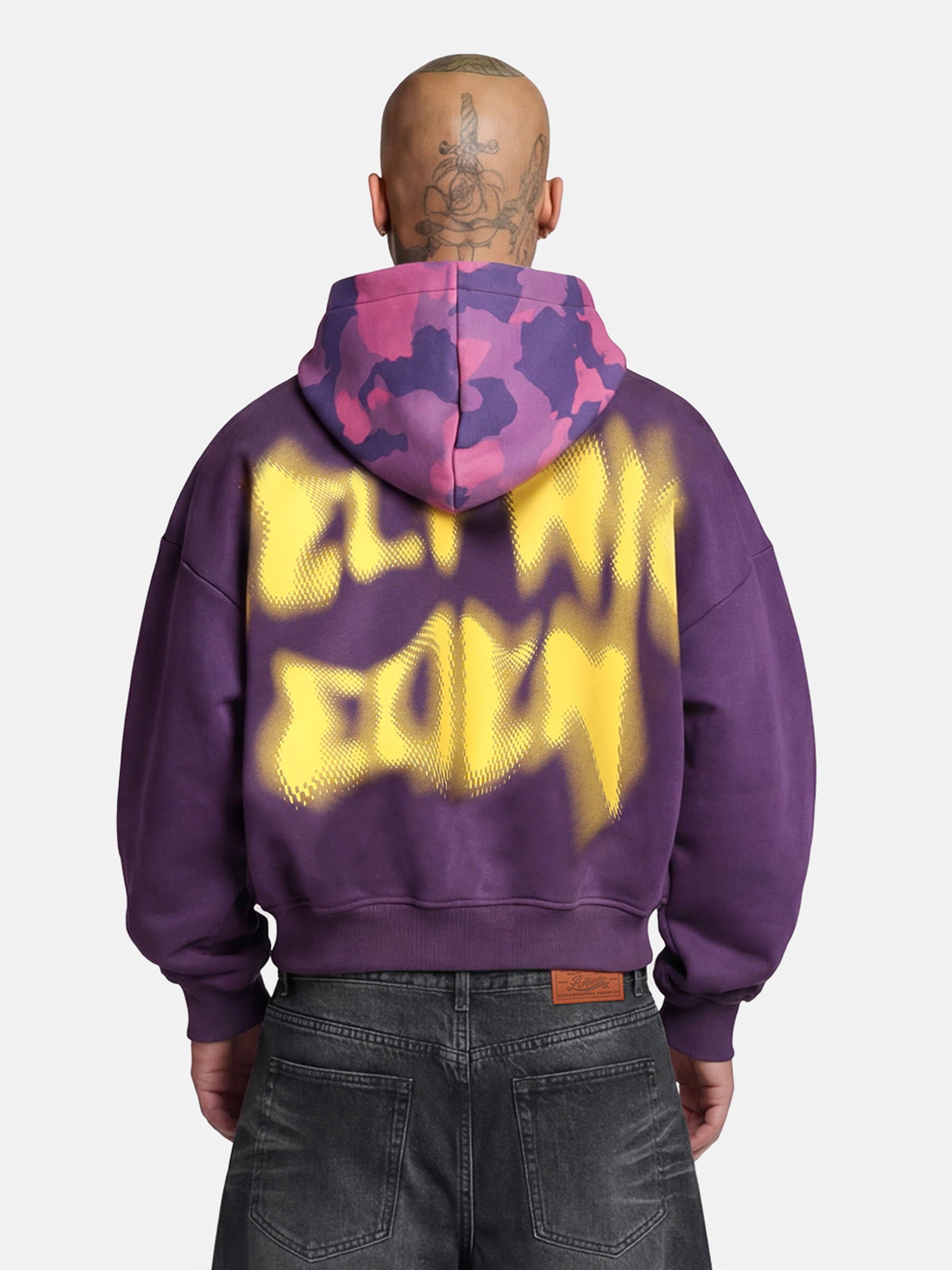 [Pre-Order] Aelfric Eden Boxy Camo Hood Zip Up Hoodie