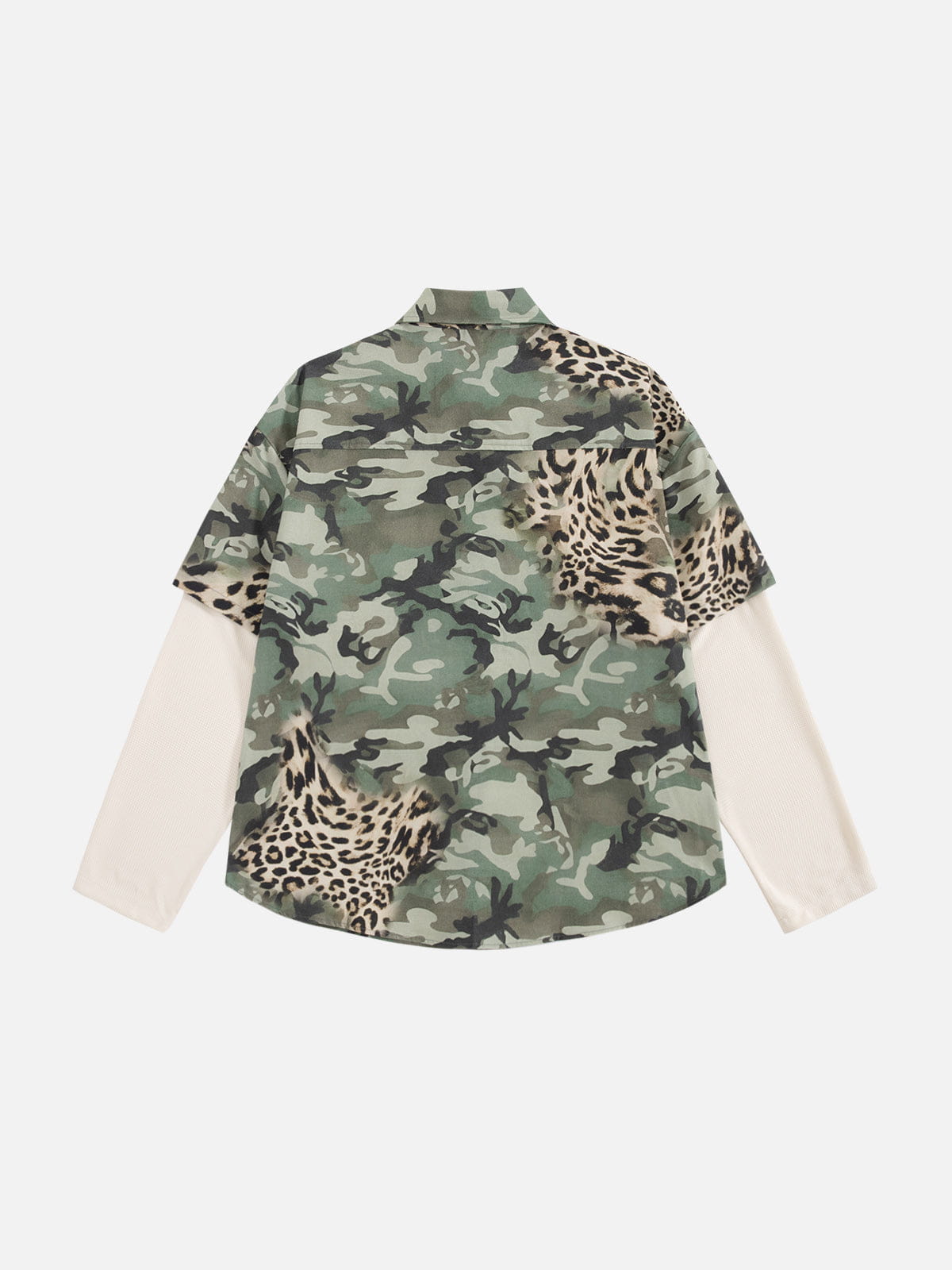 Alternative view of Aelfric Eden Camo Leopard Layered Long Sleeve Shirt