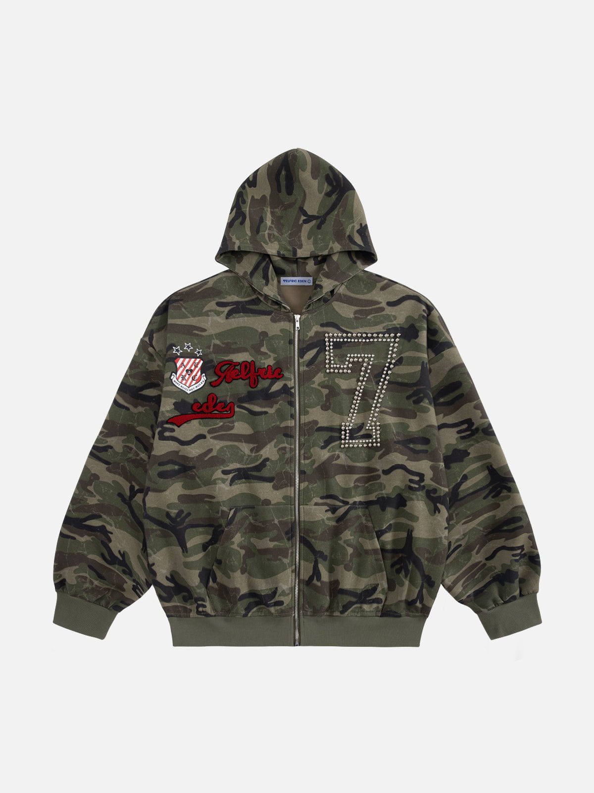 Alternative view of Aelfric Eden Camo Zip Up Hoodie