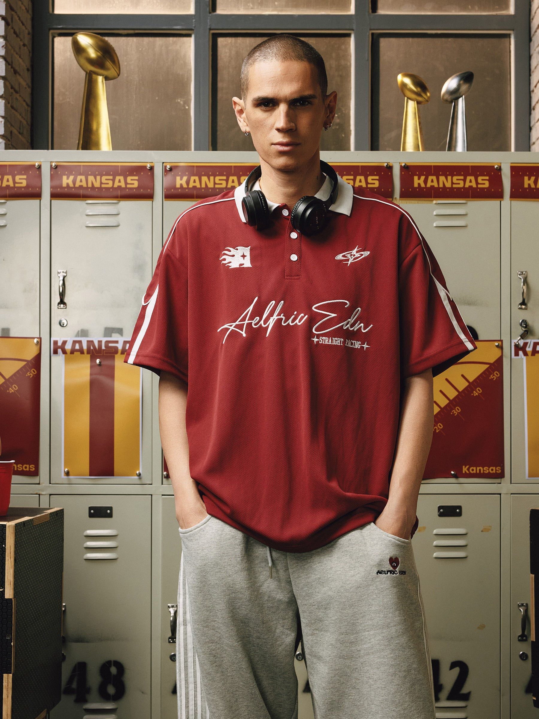 Alternative view of Aelfric Eden Sporty Polo Soccer Jersey