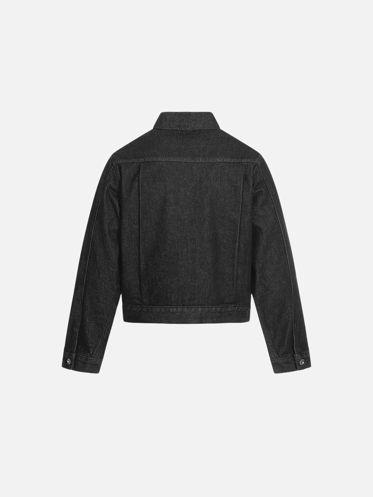 Alternative view of Aelfric Eden Pleated Metal Button Denim Jacket