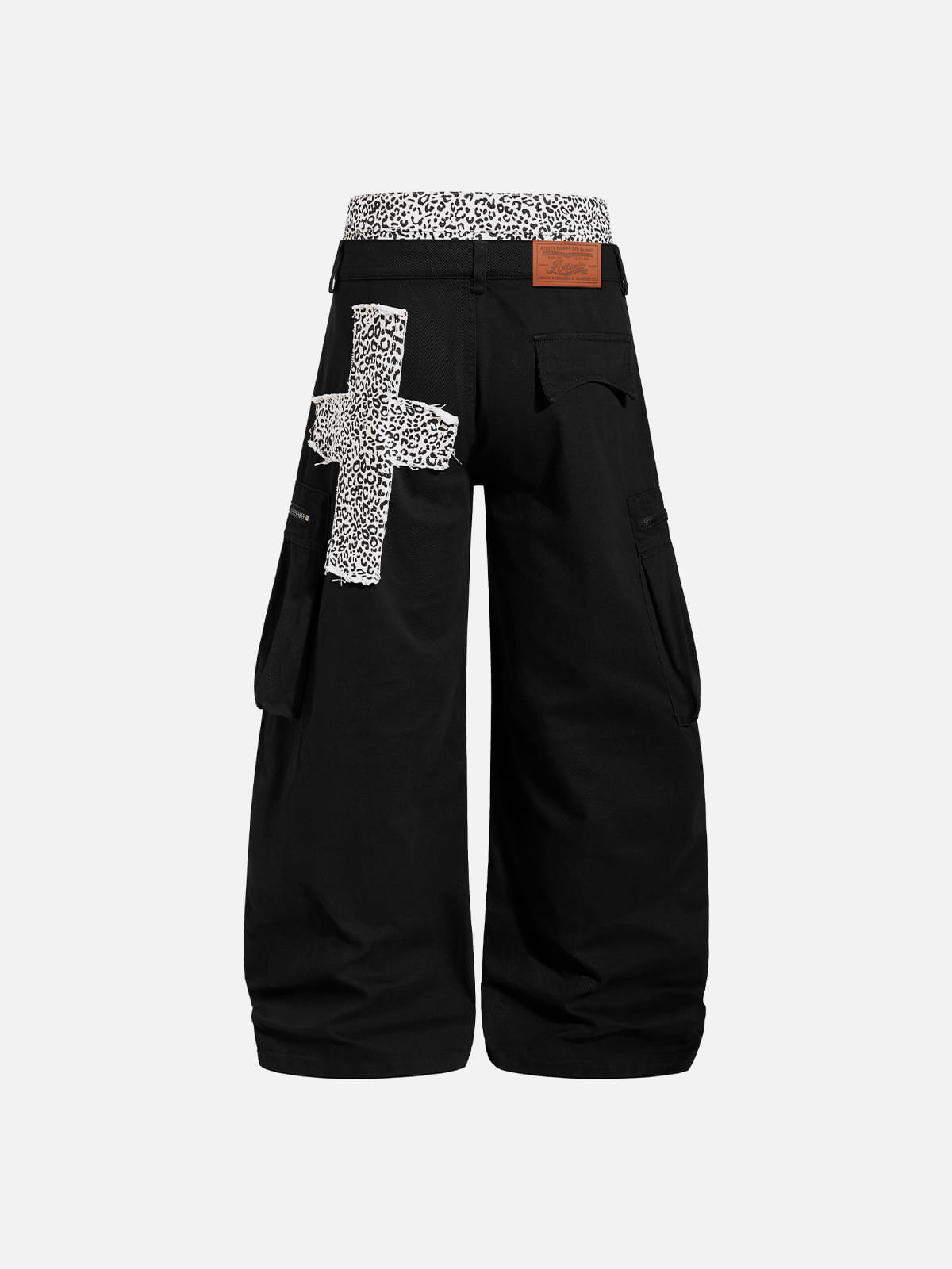 Alternative view of Aelfric Eden Leopard Double Waist Baggy Barrel Pants