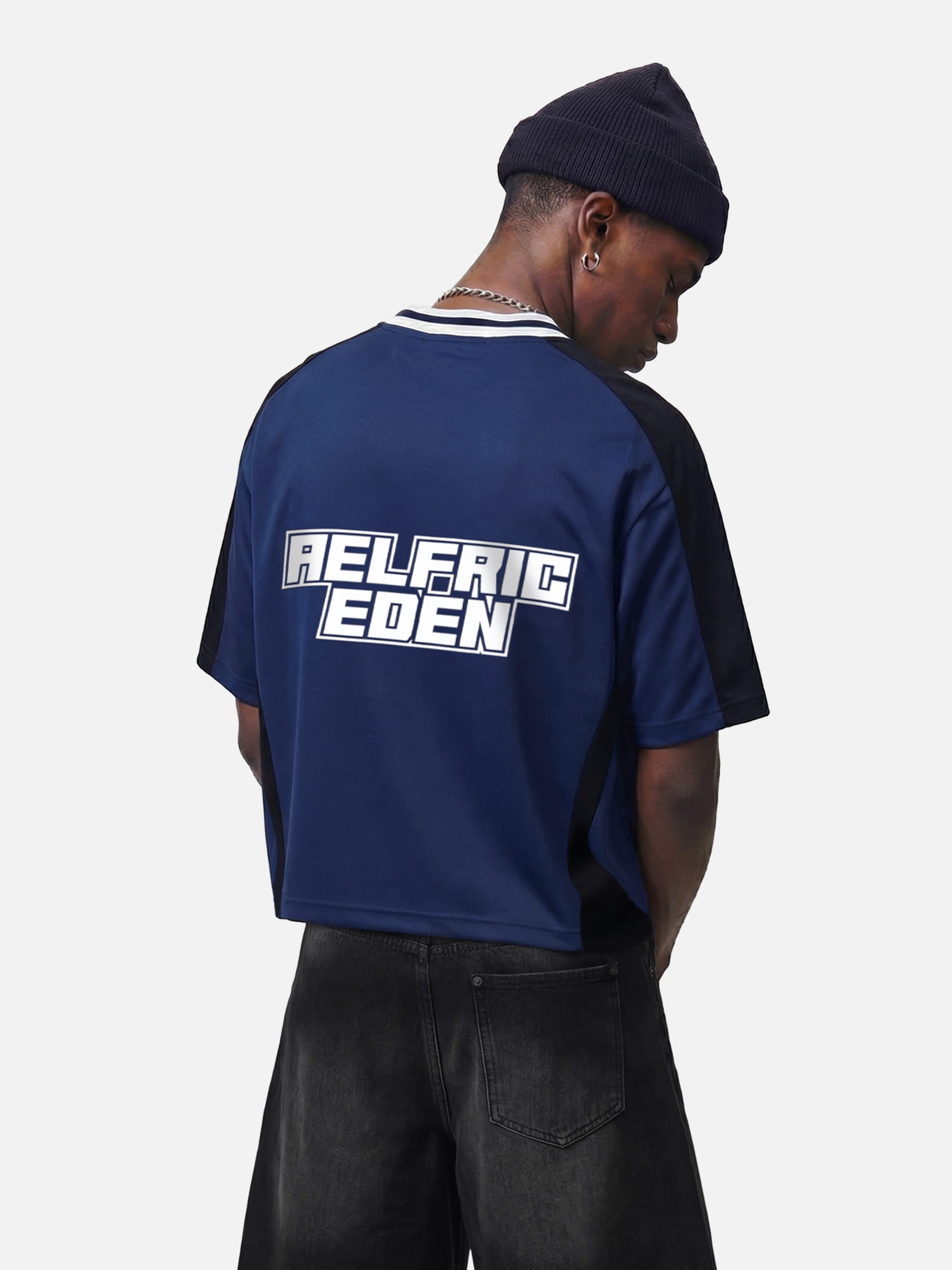 Aelfric Eden Boxy 77 V Neck Jersey Tee