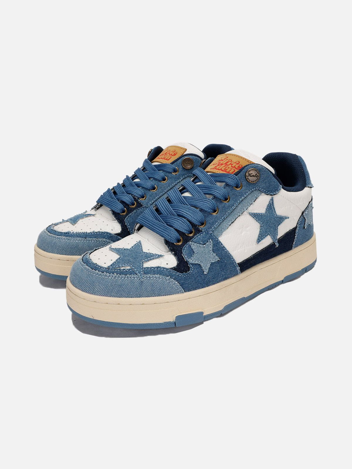 Alternative view of Starry Climb Stars Casual All-Match Denim Skate Shoes