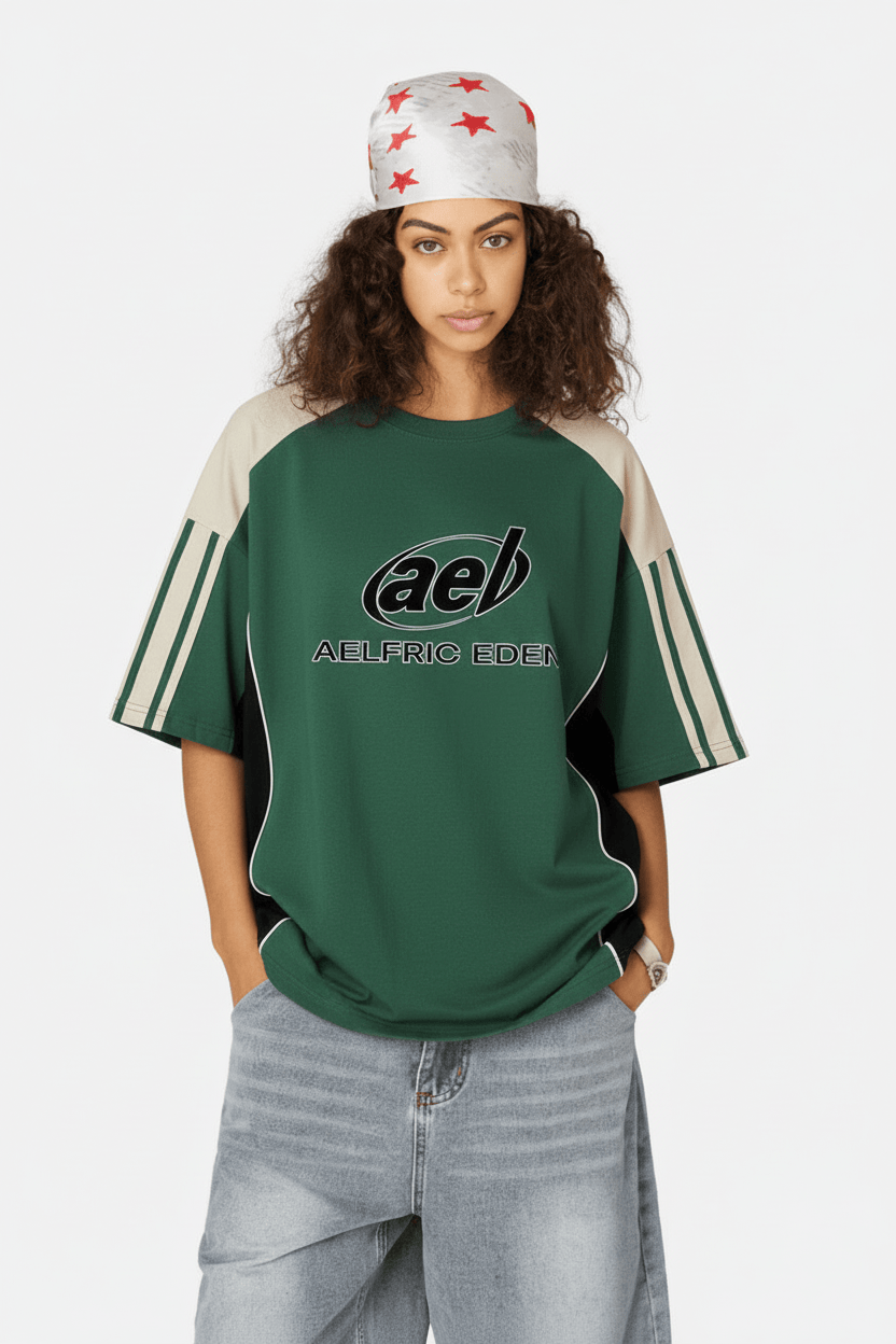 Alternative view of Aelfric Eden Color Block Speedway Tee