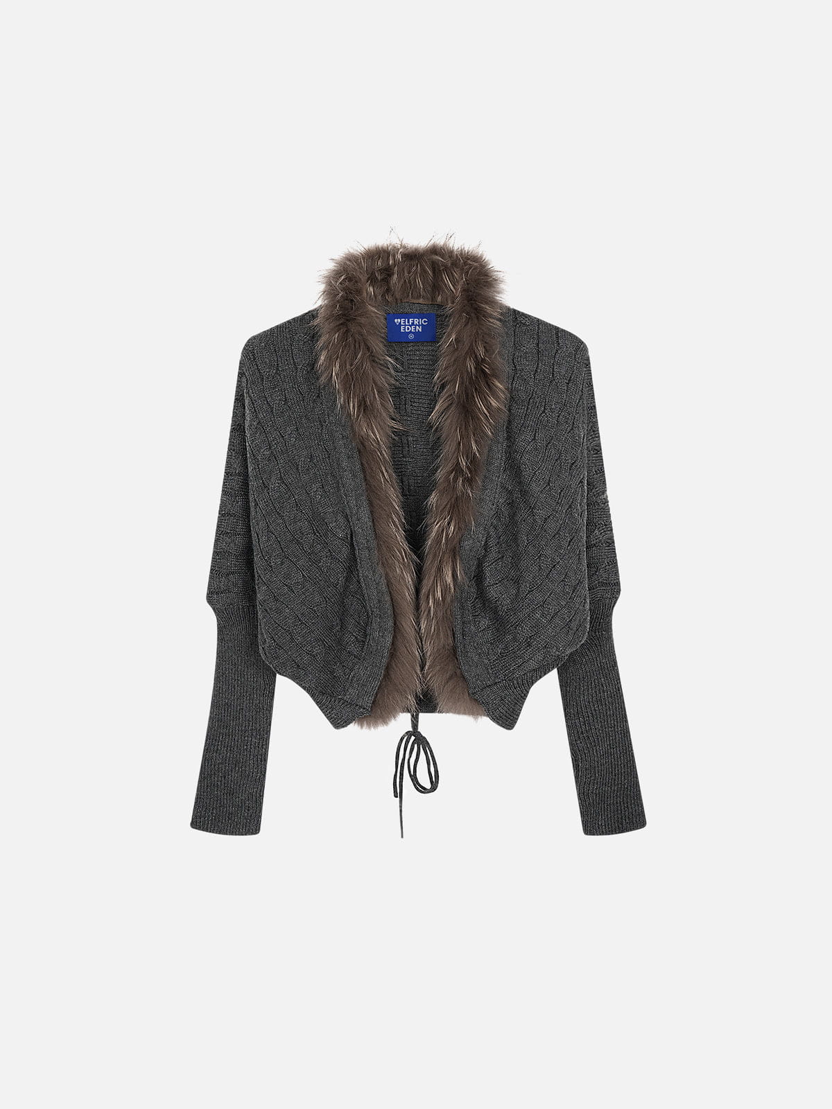 Aelfric Eden Faux Fur Collar Cardigan