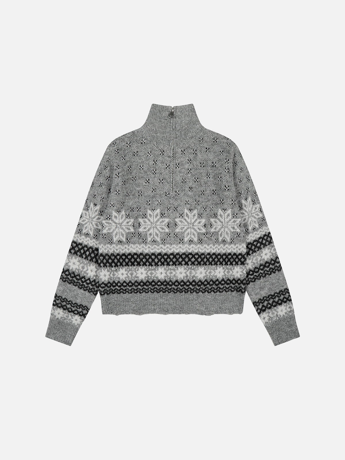 Aelfric Eden Fair Isle Half-Zip Knit Sweater