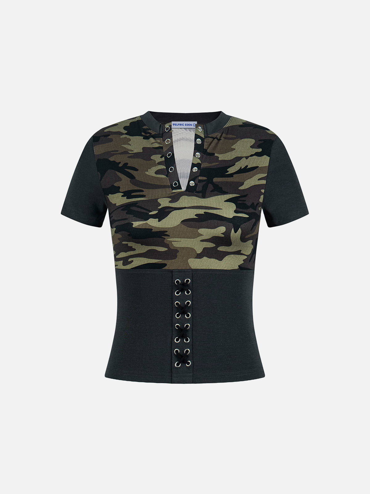 Alternative view of Aelfric Eden Lace-Up Panel Baby Tee