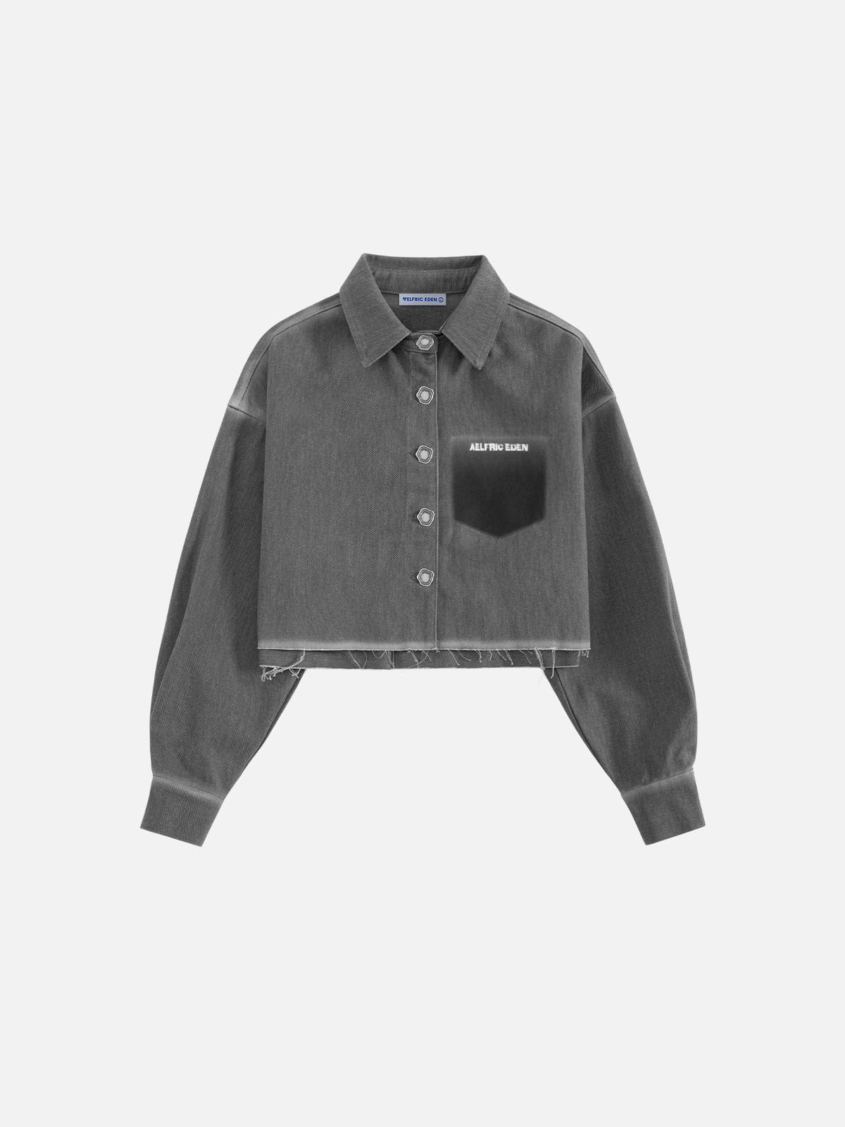 Alternative view of Aelfric Eden Cropped Washed Long Sleeve Shirt