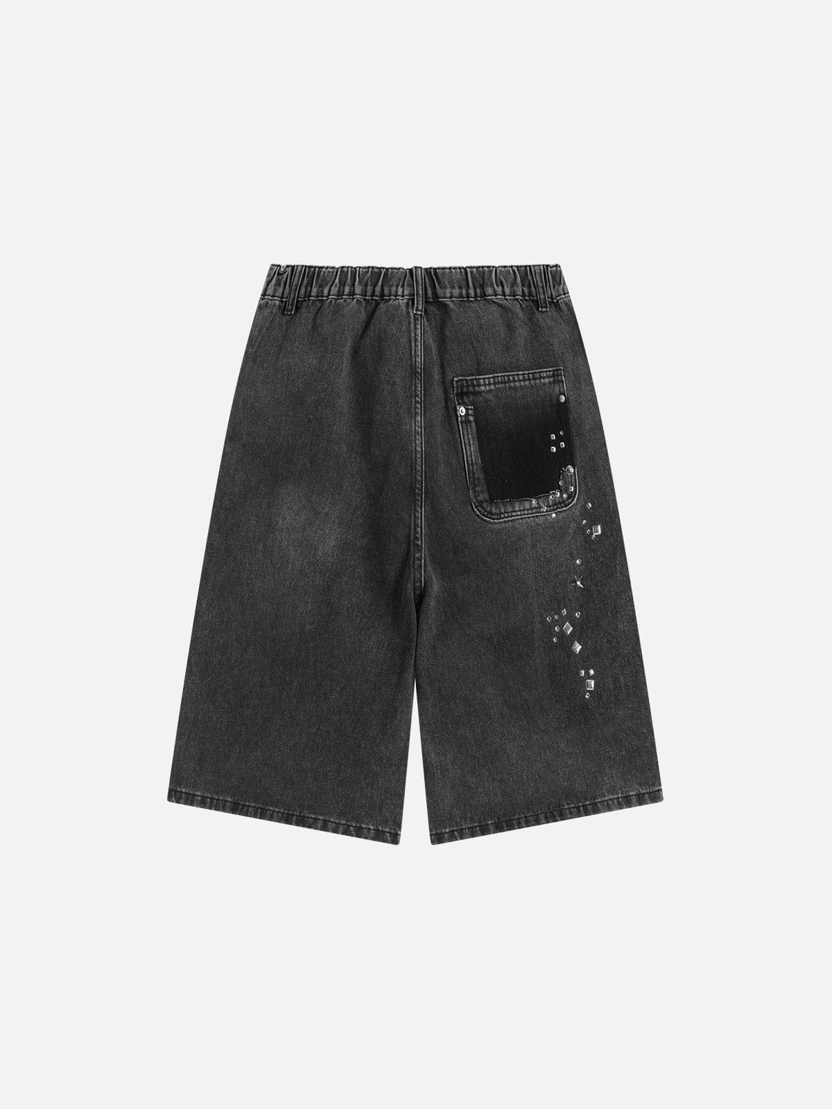 Alternative view of Aelfric Eden Rhinestone Washed Jorts