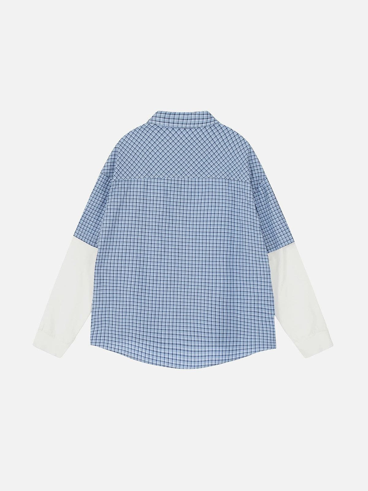 Alternative view of Aelfric Eden Plaid Layered Long Sleeve Shirt