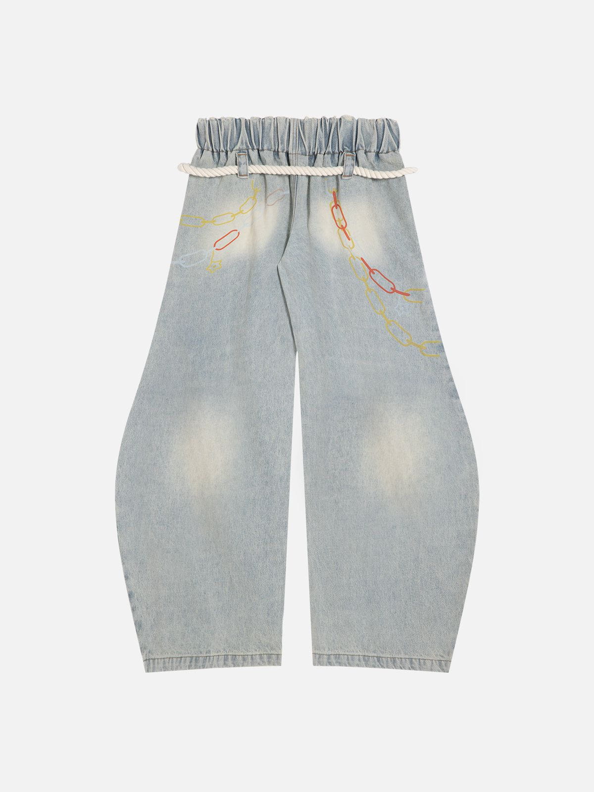 Alternative view of Aelfric Eden Cartoon Graphic Super Baggy Barrel Jeans