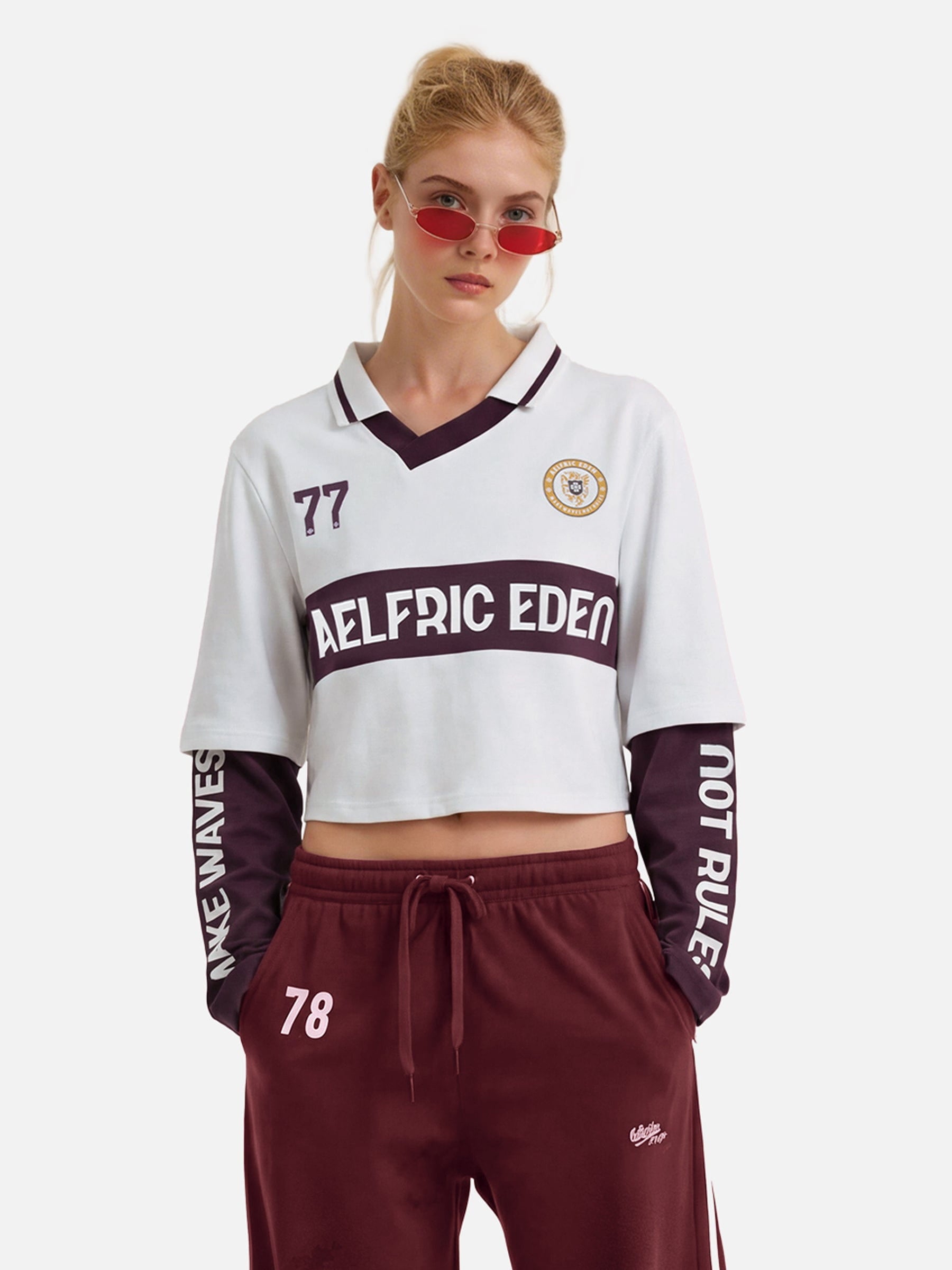 Alternative view of Aelfric Eden 77 V-Neck Cropped Jersey