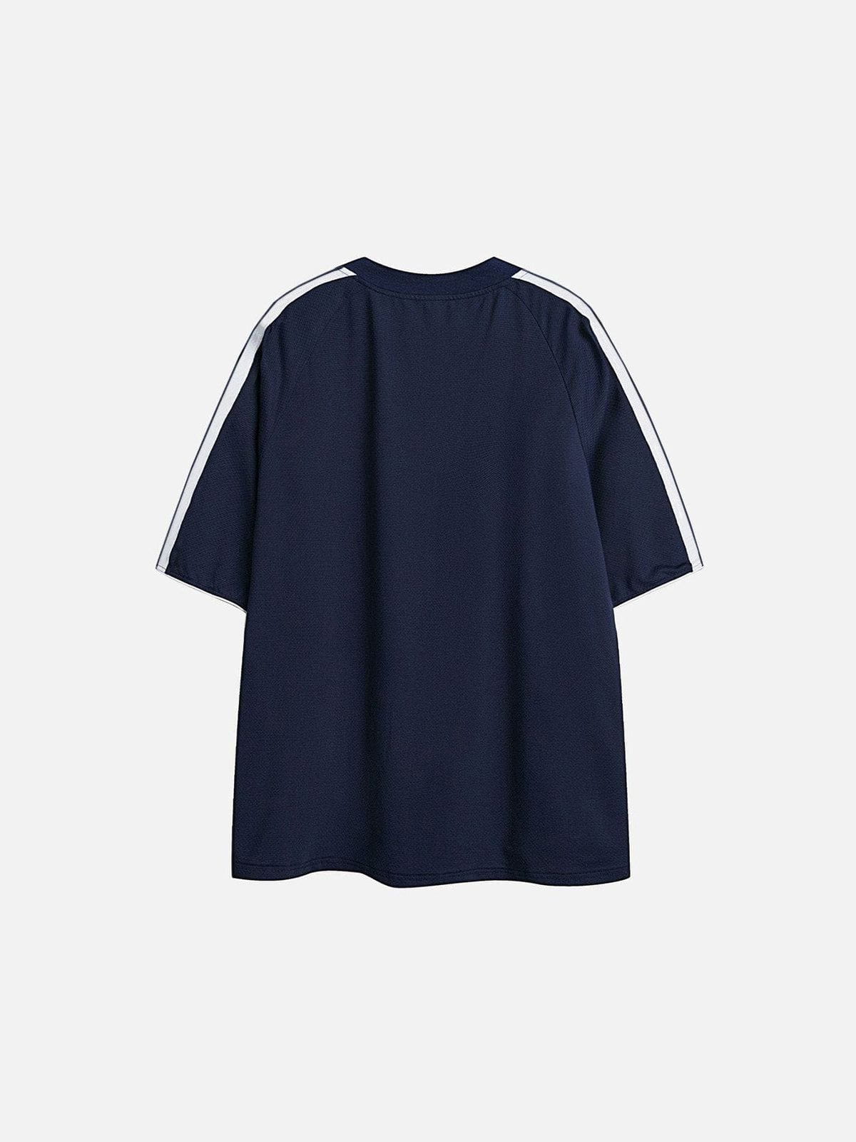 Alternative view of Aelfric Eden Contrast Color Stripe Soccer Jersey