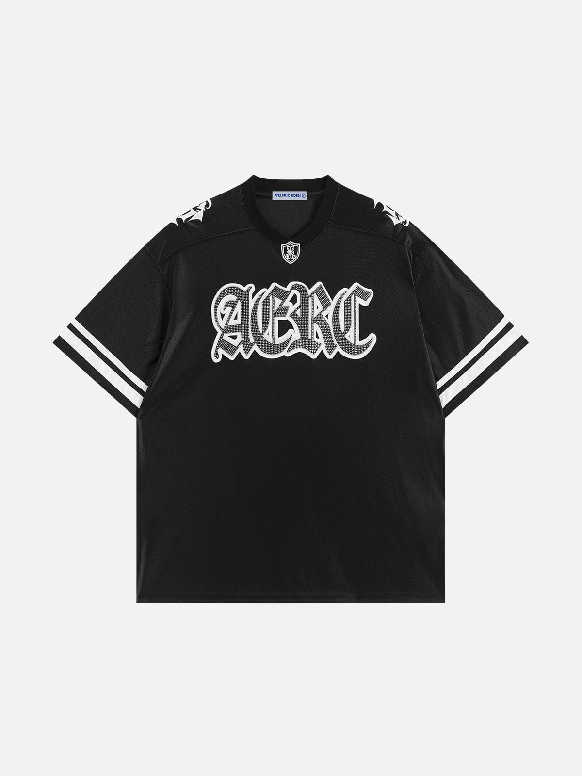 Alternative view of Aelfric Eden Hotfix Rhinestone Football Jersey