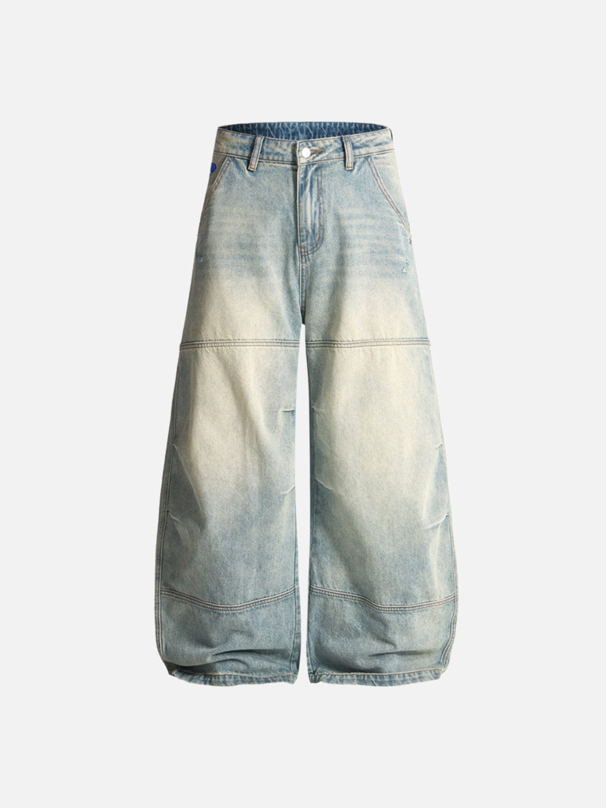 Alternative view of Aelfric Eden Washed Panel Baggy Barrel Jeans