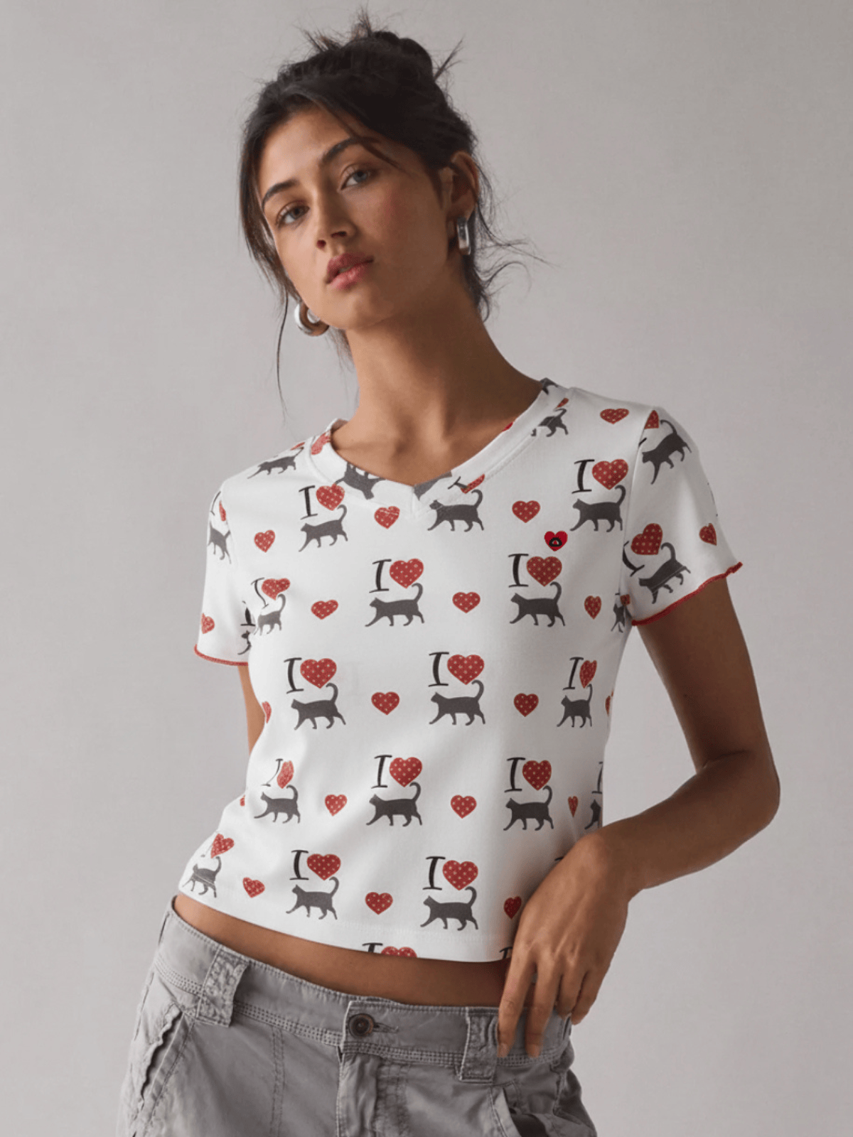 Aelfric Eden Cat Heart Baby Tee