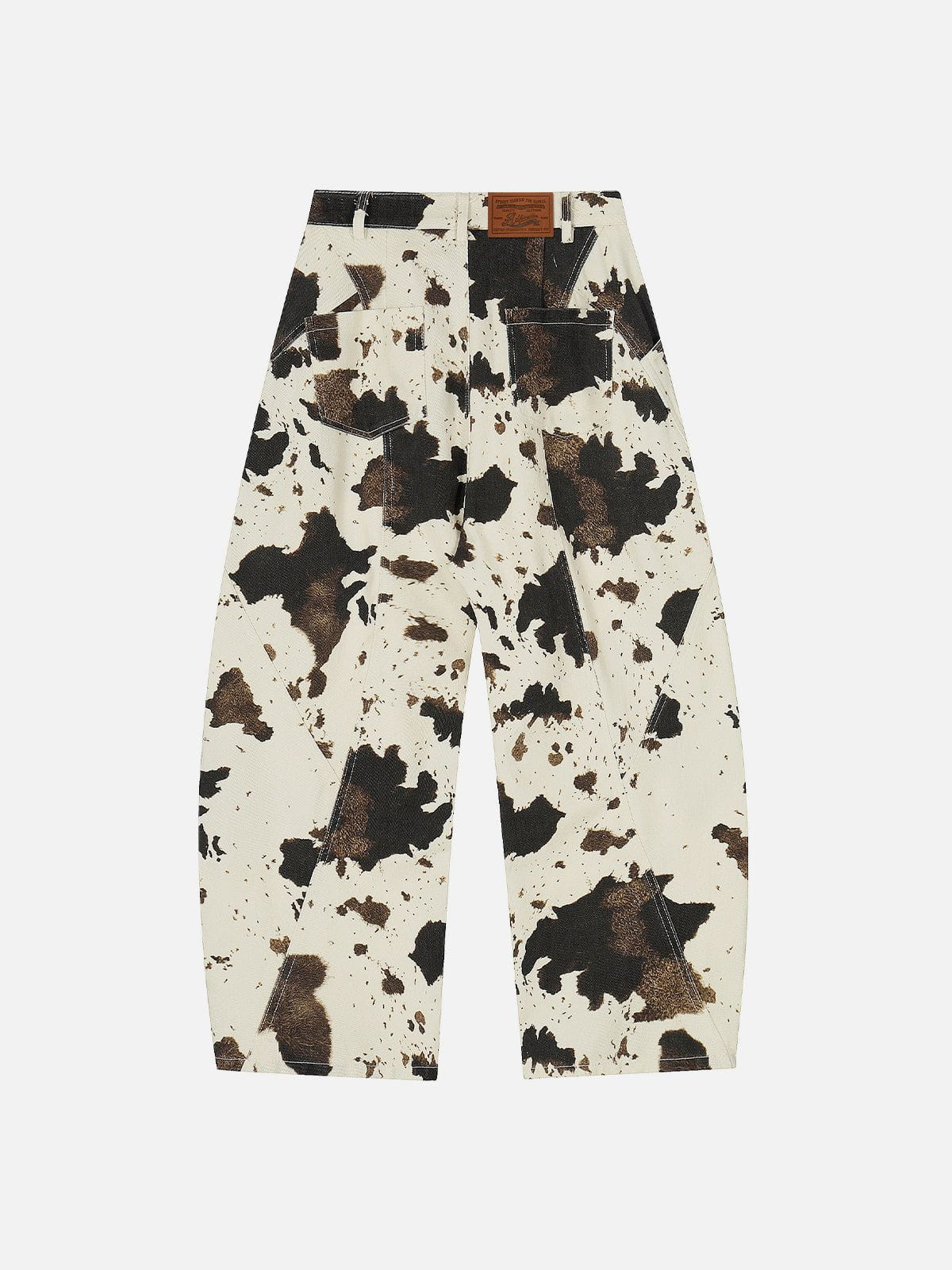Alternative view of Aelfric Eden Cow Pattern Baggy Barrel Jeans