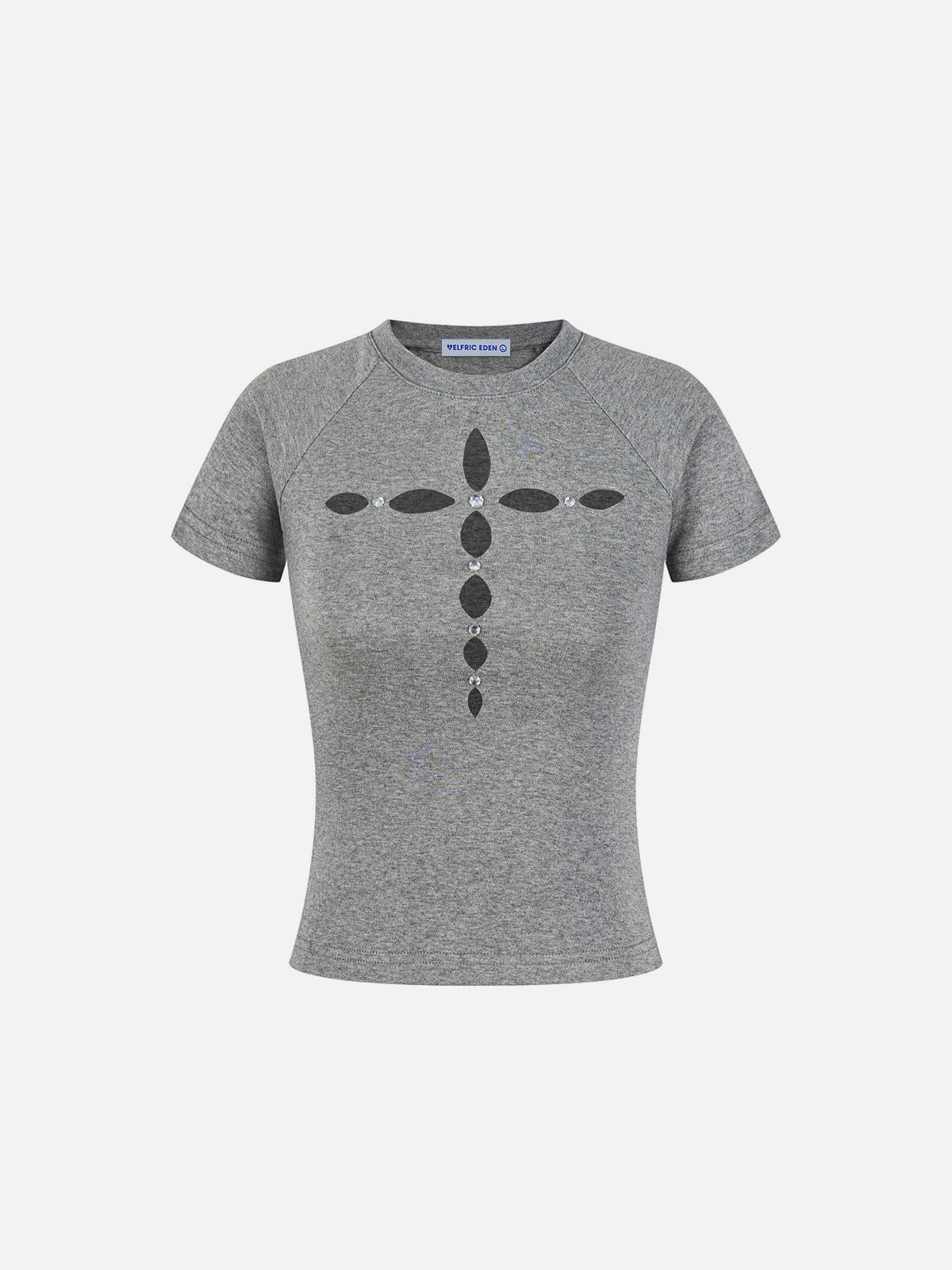 Alternative view of Aelfric Eden Rhinestone Cross Baby Tee