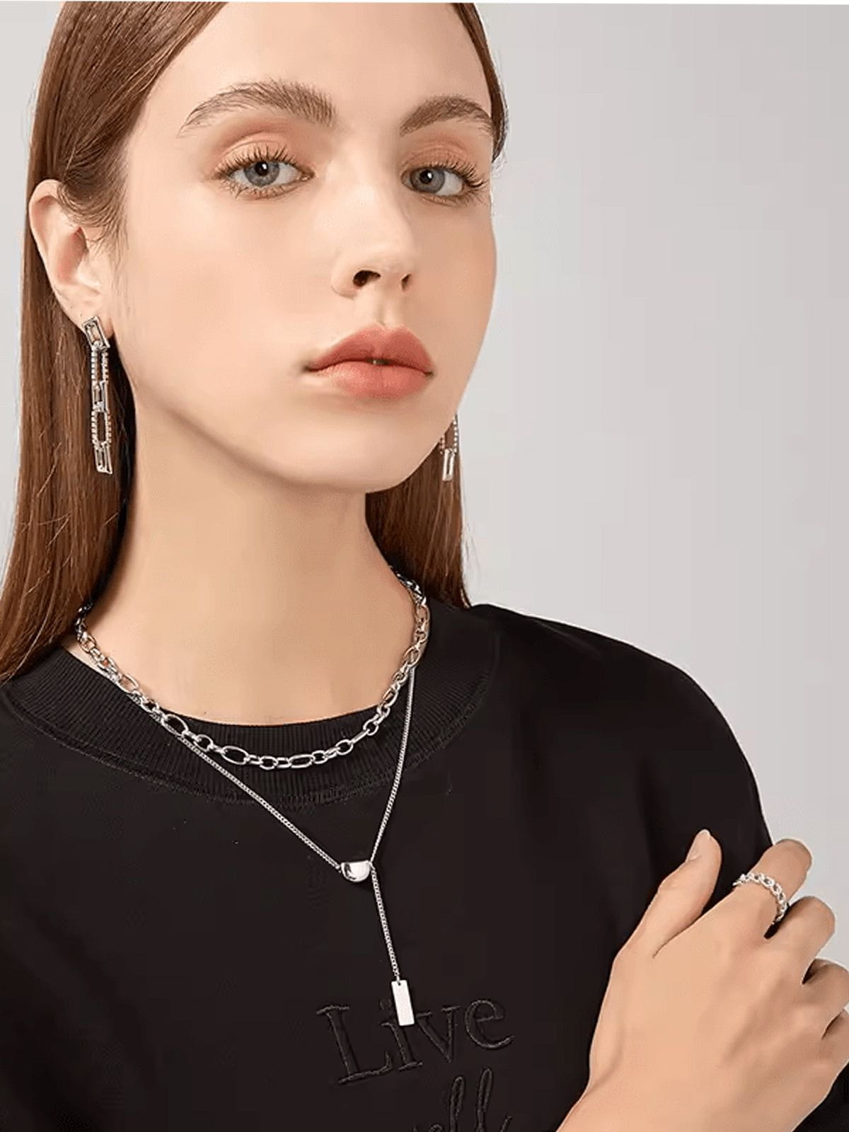 Alternative view of Aelfric Eden Hip Hop Layerd Necklace