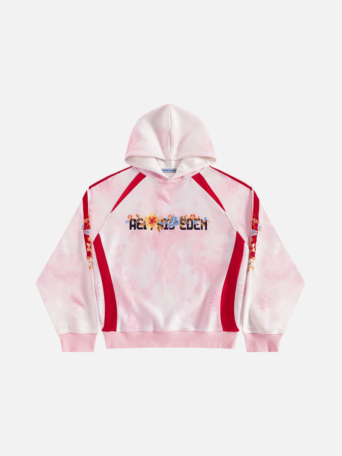 Alternative view of Aelfric Eden Oversized Color Blocking Floral Graphic Pullover Hoodie