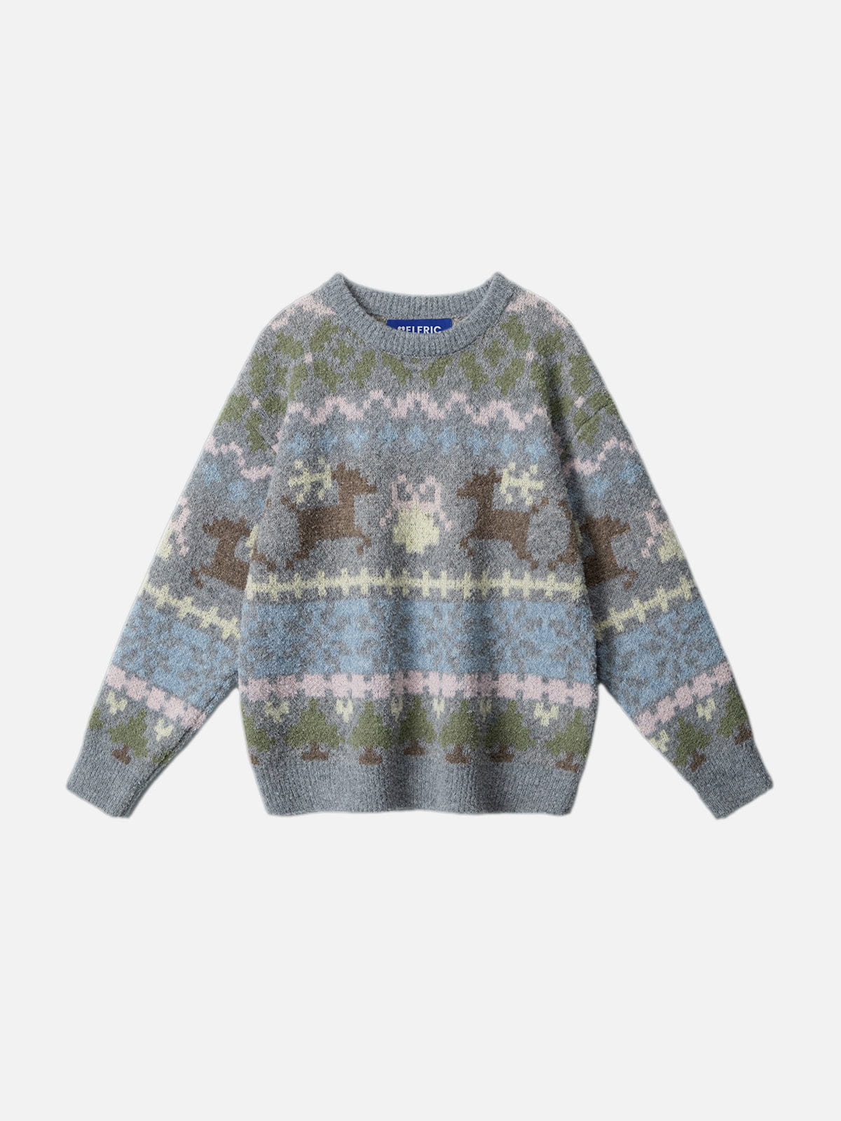 Aelfric Eden Fair Isle Jacquard Knit Sweater