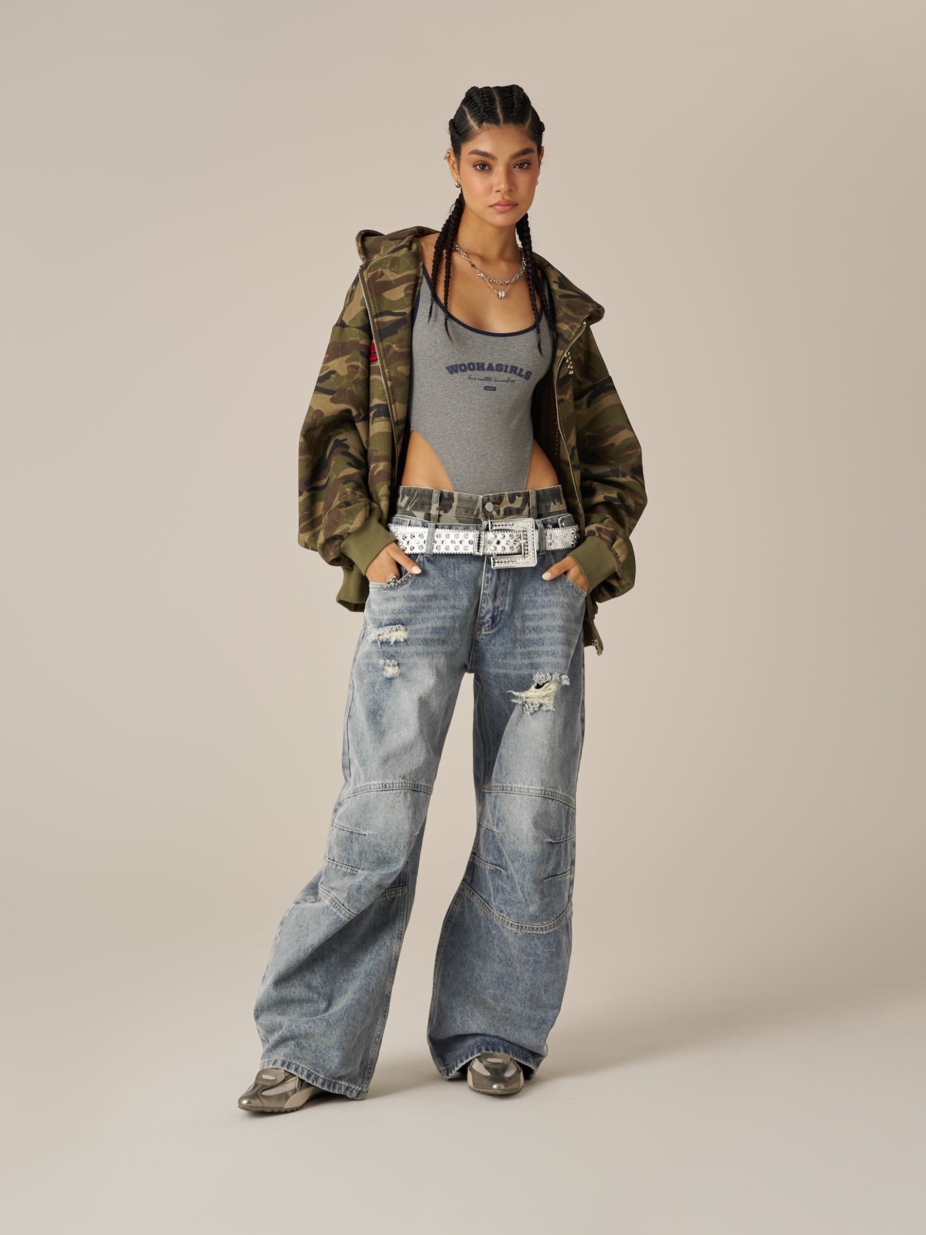 Alternative view of Aelfric Eden Baggy Barrel Double Waist Jeans