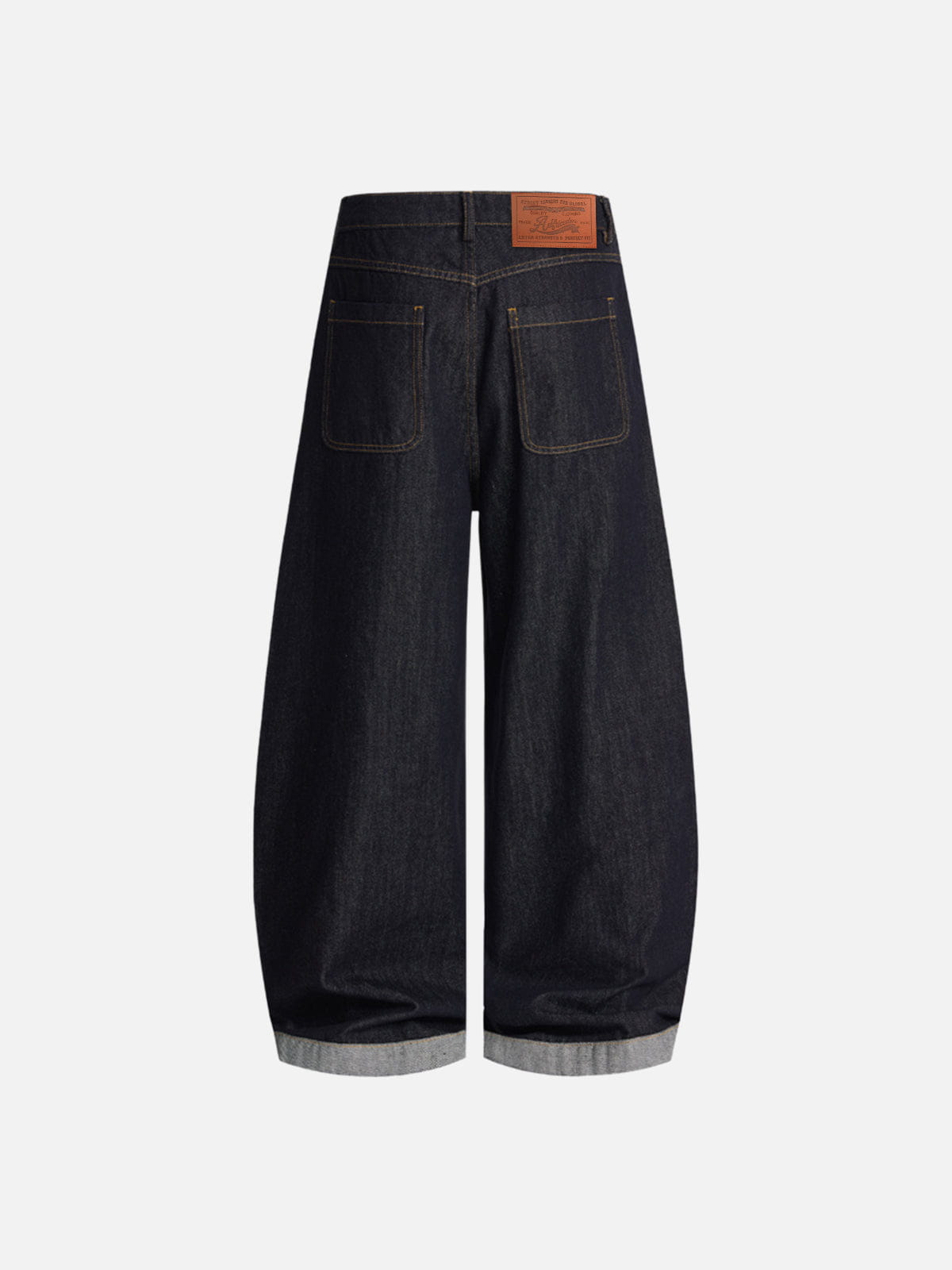 Alternative view of Aelfric Eden Contrast Turn-Up Baggy Jeans