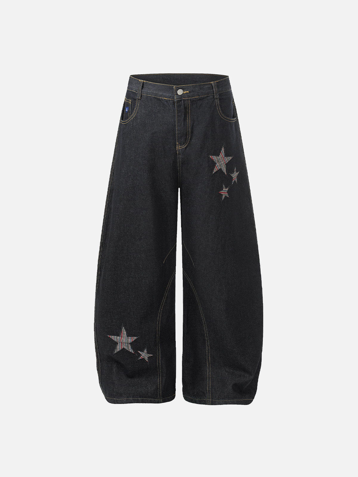 Aelfric Eden Striped Star Baggy Barrel Jeans